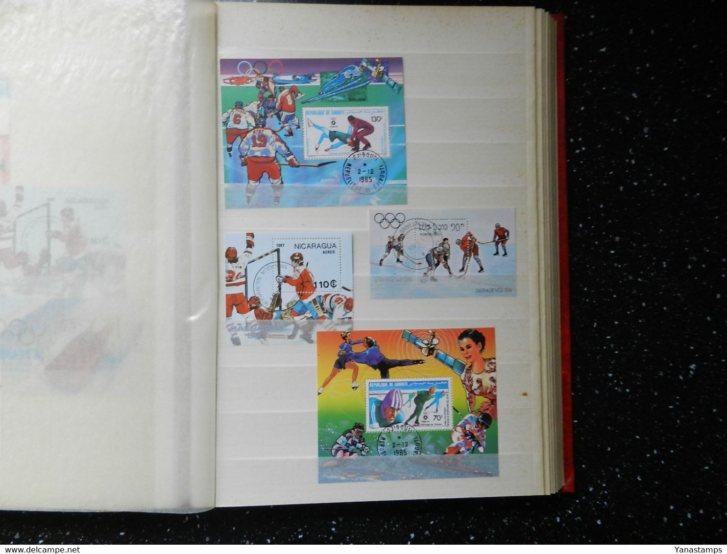 Wintersports/Olympics : stockbook full of stamps with 120+ blocks/sheetlets, CHEAP !!!