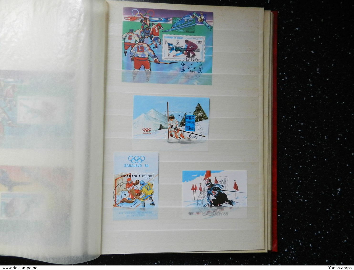 Wintersports/Olympics : stockbook full of stamps with 120+ blocks/sheetlets, CHEAP !!!
