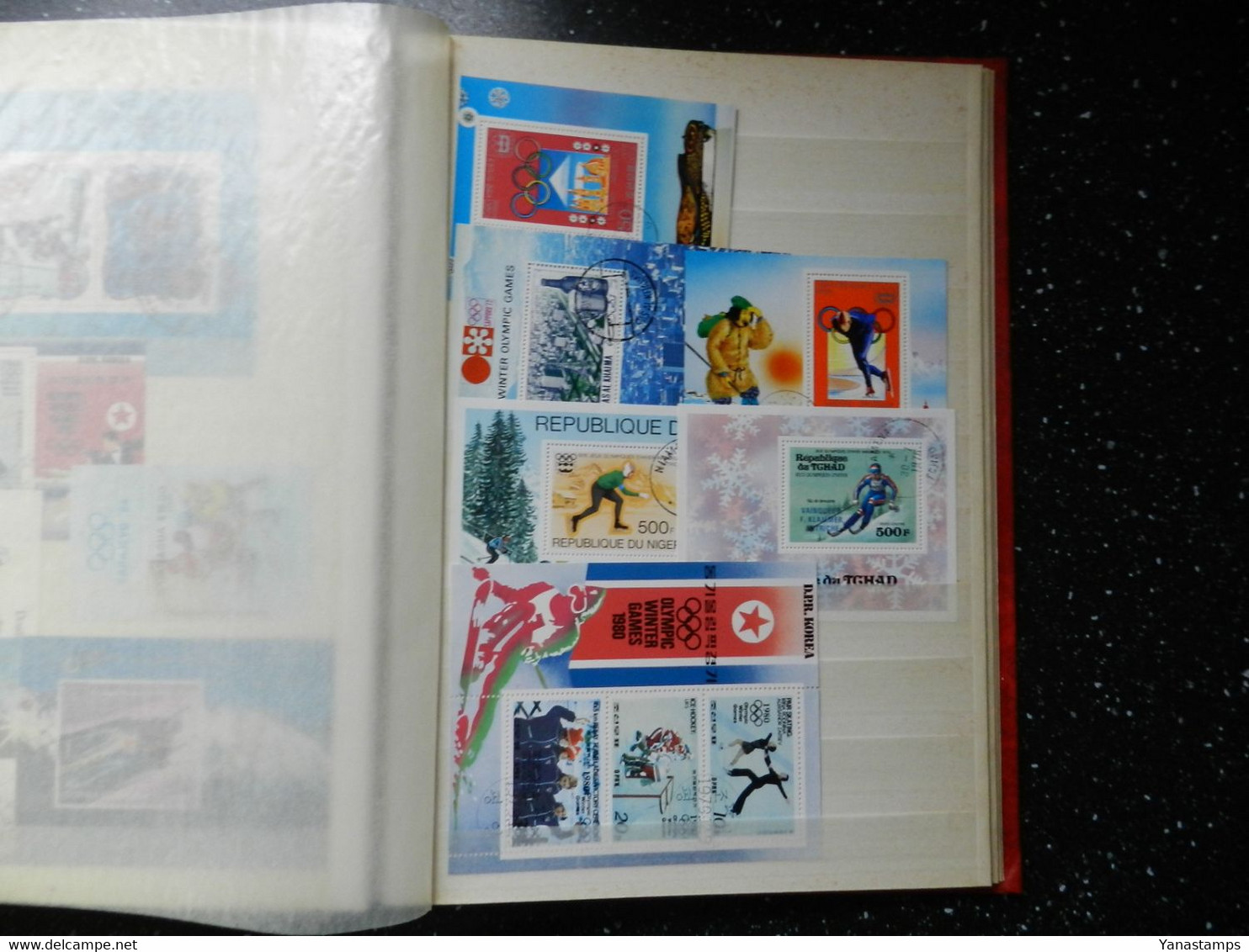 Wintersports/Olympics : stockbook full of stamps with 120+ blocks/sheetlets, CHEAP !!!