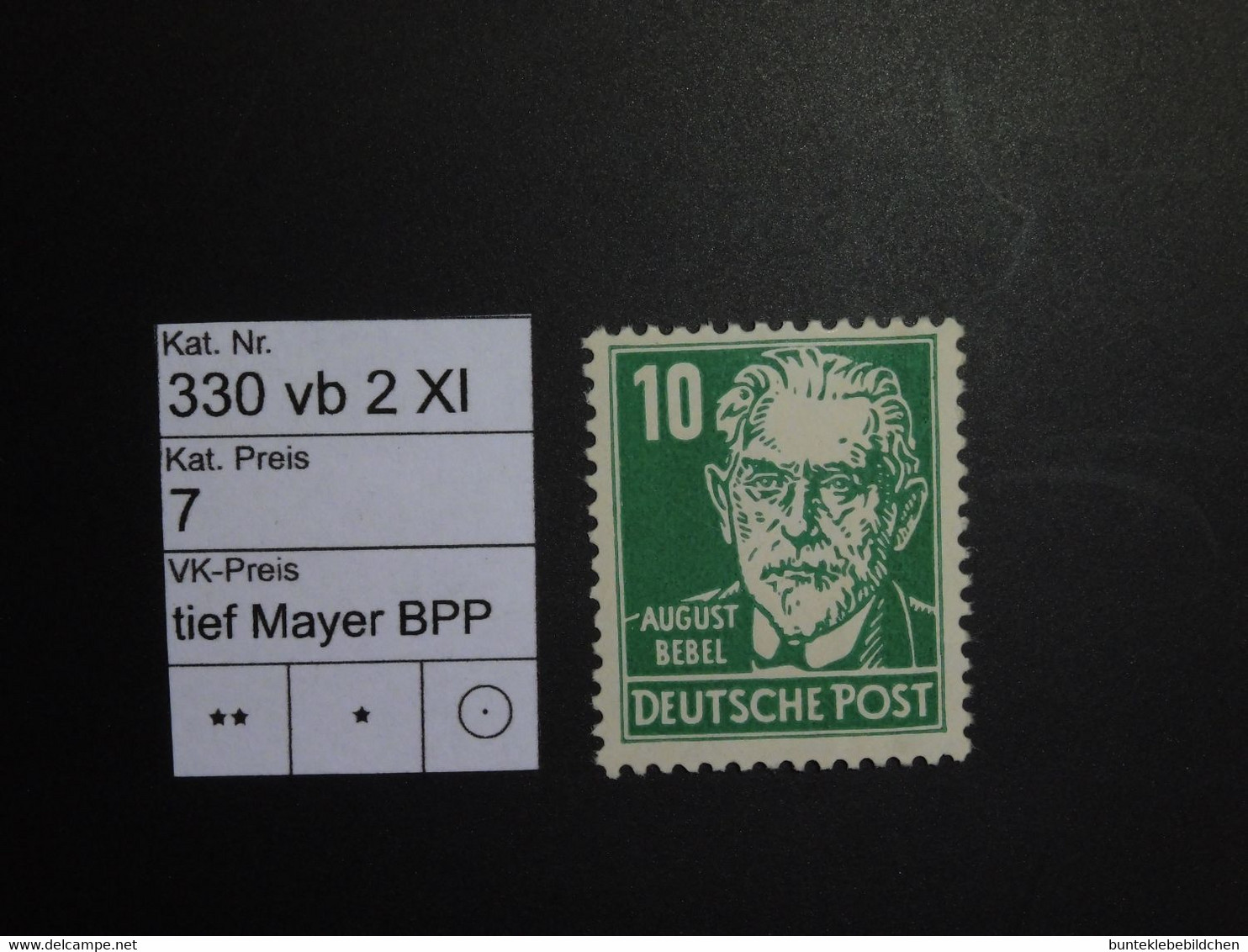 DDR ** 330 Vb 2 XI Tief  Mayer BPP - Ungebraucht