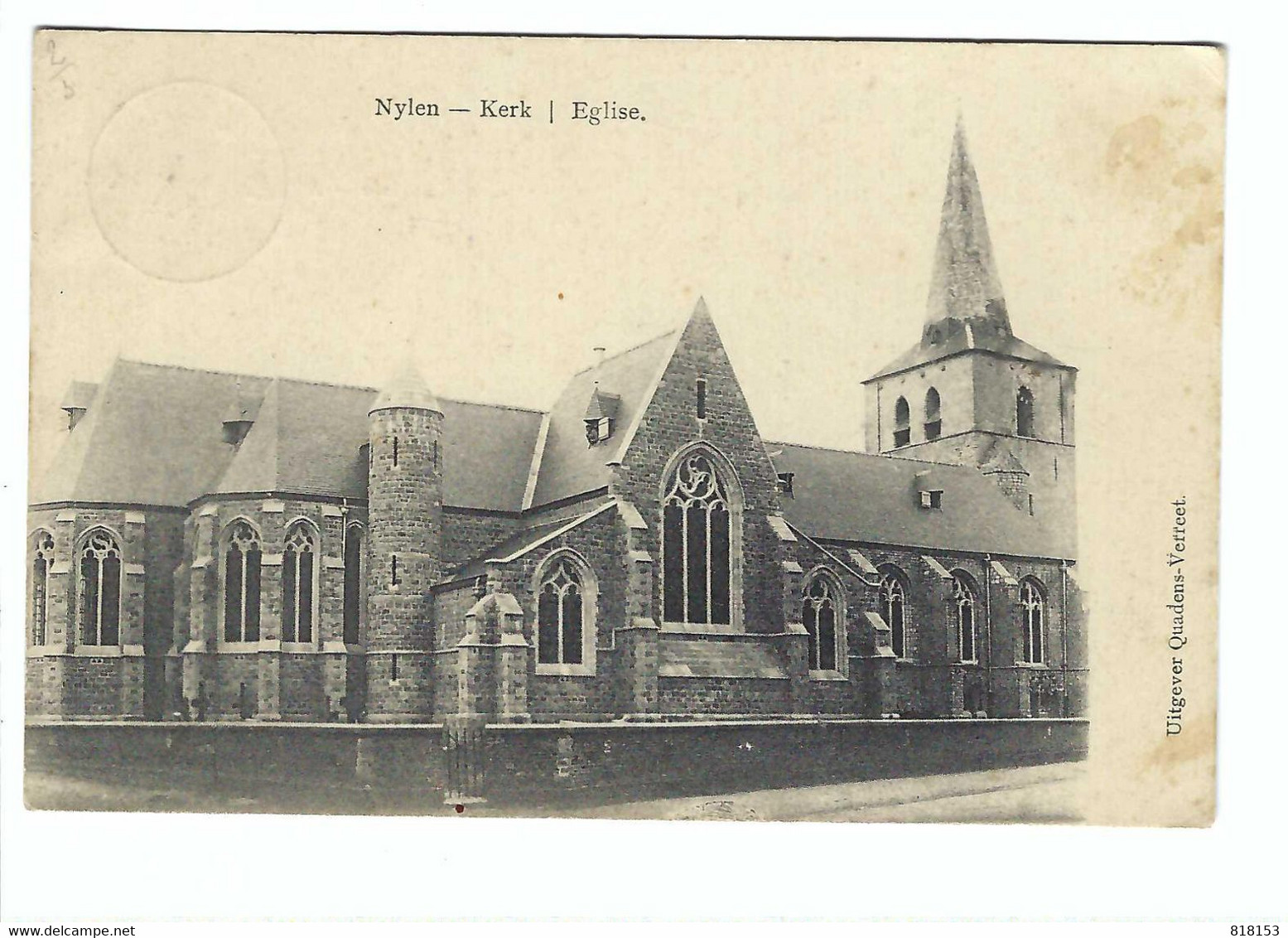 Nijlen  Nylen  - Kerk / Eglise 1919   Uitgever: Quadens-Verreet - Nijlen