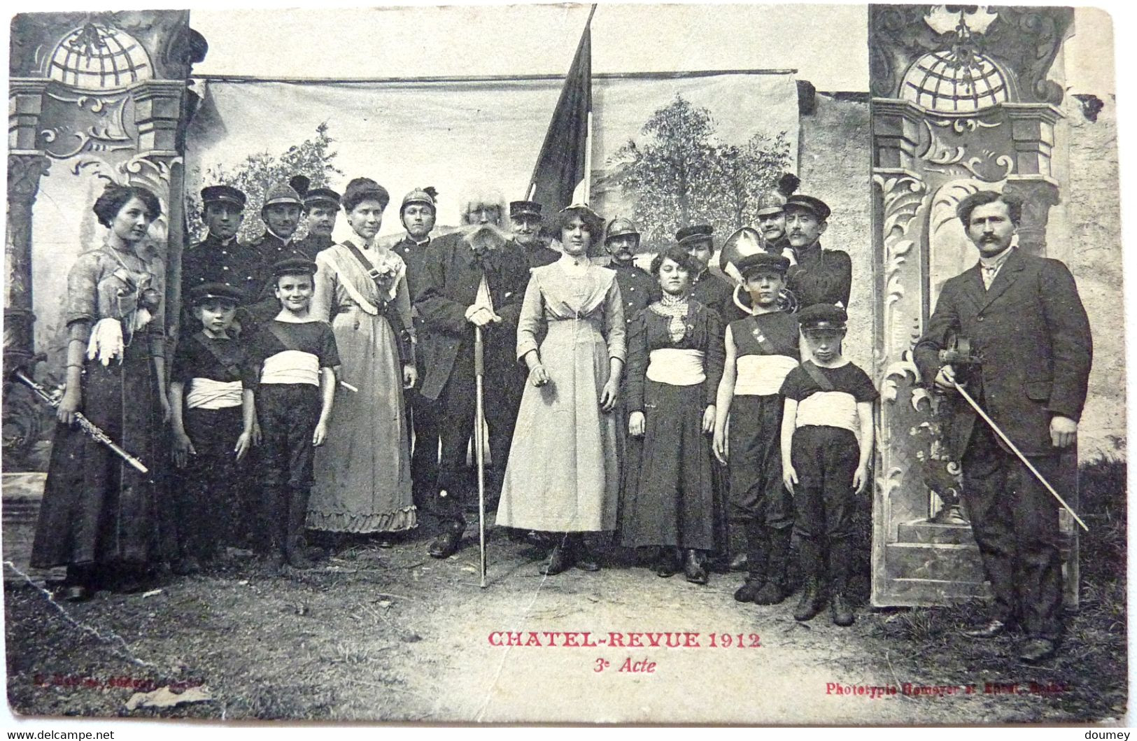 4 CARTES - OPÉRETTE EN 3 ACTES , PAR L'AMI PAUL - CHATEL-REVUE 1912