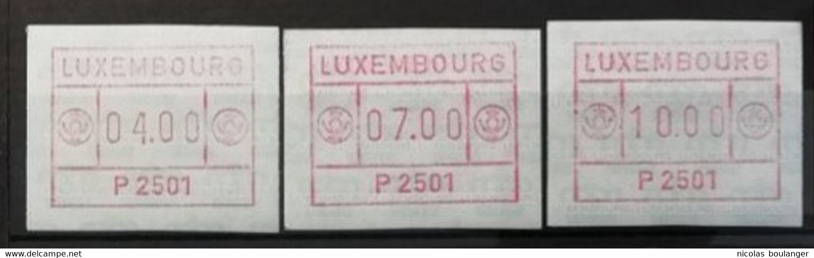 Luxembourg 1983 / Yvert Distributeurs (3 Valeurs) - Frankeervignetten