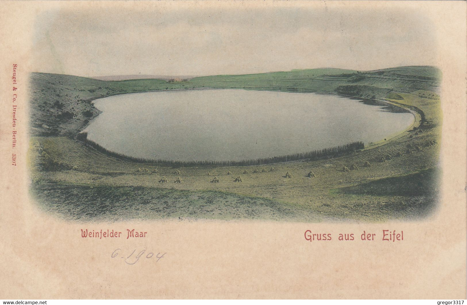 A998) GRUSS Aus Der EIFEL - WEINFELDER MAAR 1904  - Tolle LITHO - Daun