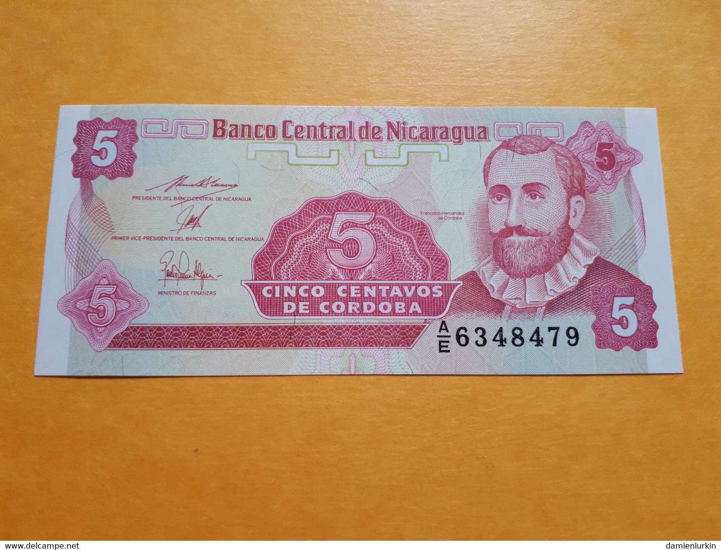 NICARAGUA 5 CENTAVOS 1991 UNC P-168a.2 - Nicaragua