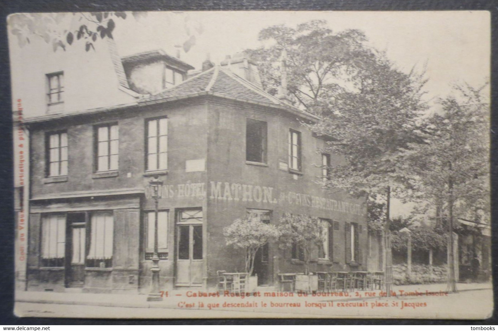 Paris - CPA - 14 Eme Arr - Cabaret Rouge Et Maison Du Bourreau , 2 Rue De La Tombe Issoire N° 71 - TBE - - Arrondissement: 05