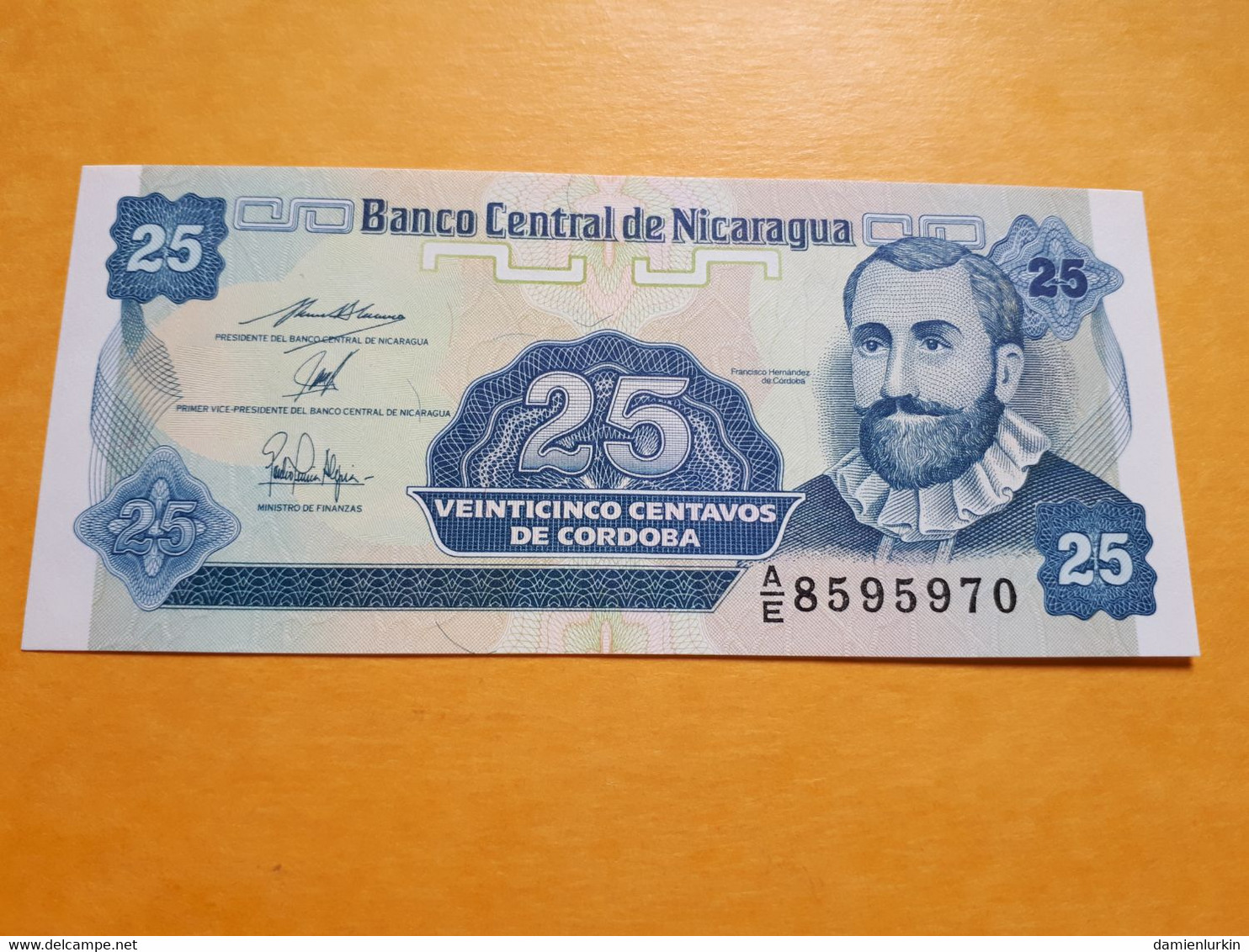 NICARAGUA 25 CENTAVOS 1991 UNC P-170a.2 - Nicaragua