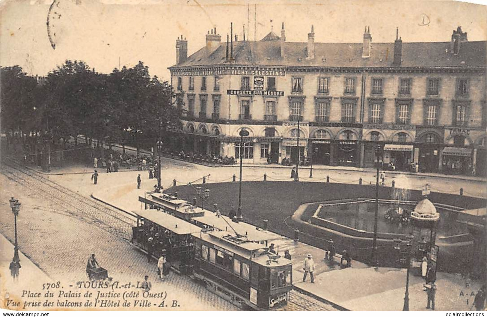 Tours       37       Place Du Palais De Justice  Tramway   AB 1708    (voir Scan) - Tours