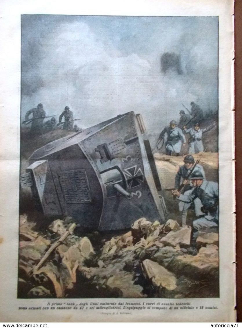 La Domenica Del Corriere 2 Giugno 1918 WW1 Principe Galles Resnati Ponte Legno - War 1914-18