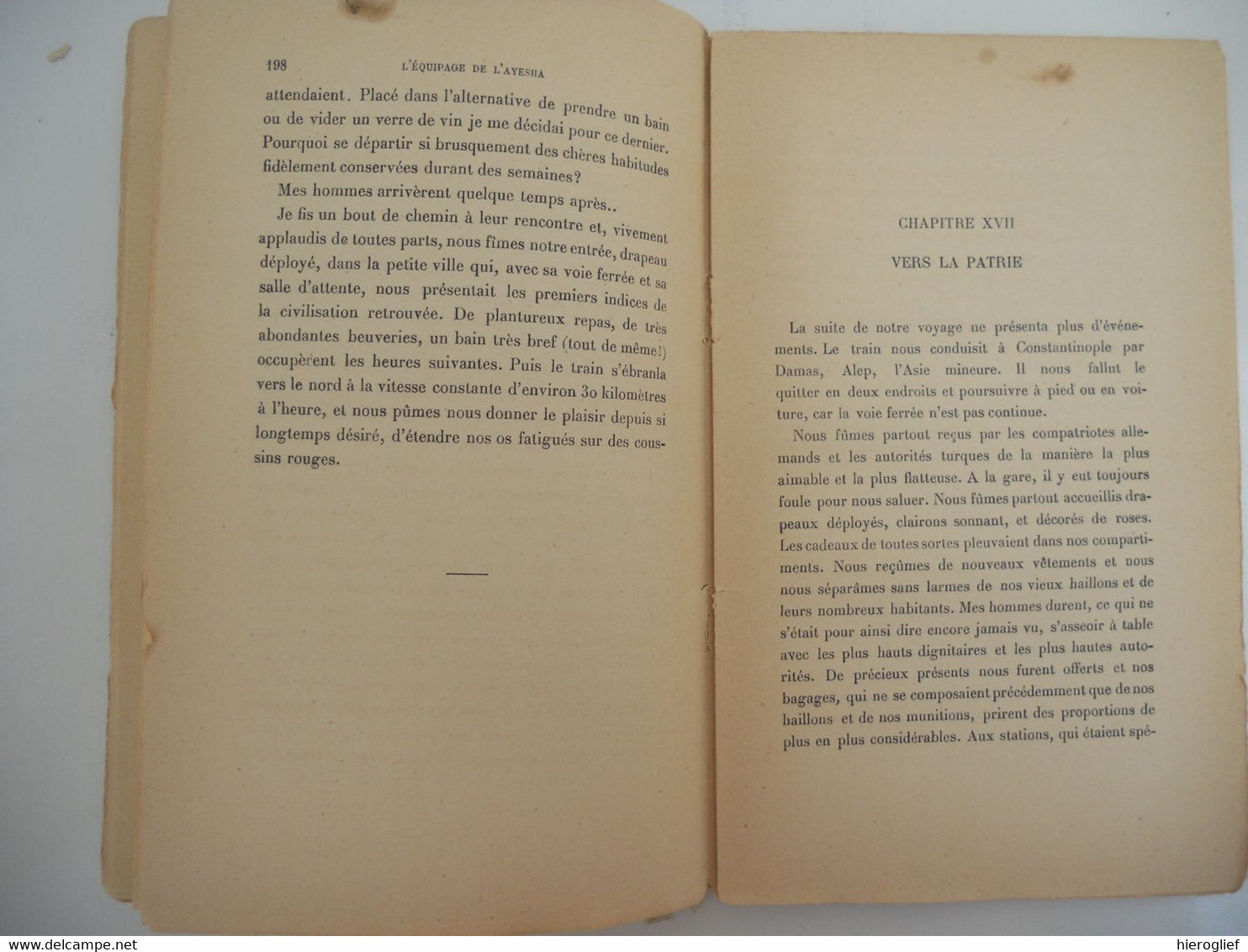 L'EQUIPAGE DE L'AYESHA  Aventures des Rescapés de l'Emden par lieutenant de Vaisseau bH. von Mücke  1929