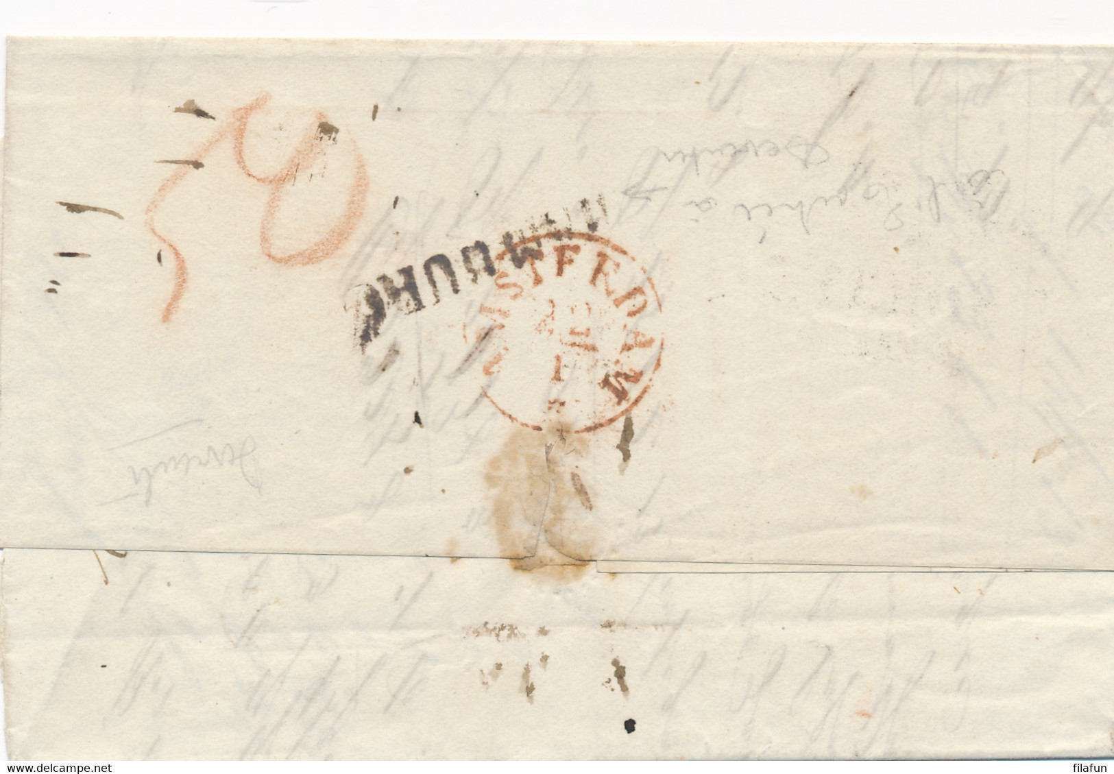 Hamburg - 1840 - Folded Letter Van Hamburg Naar Amsterdam / Nederland - Hambourg