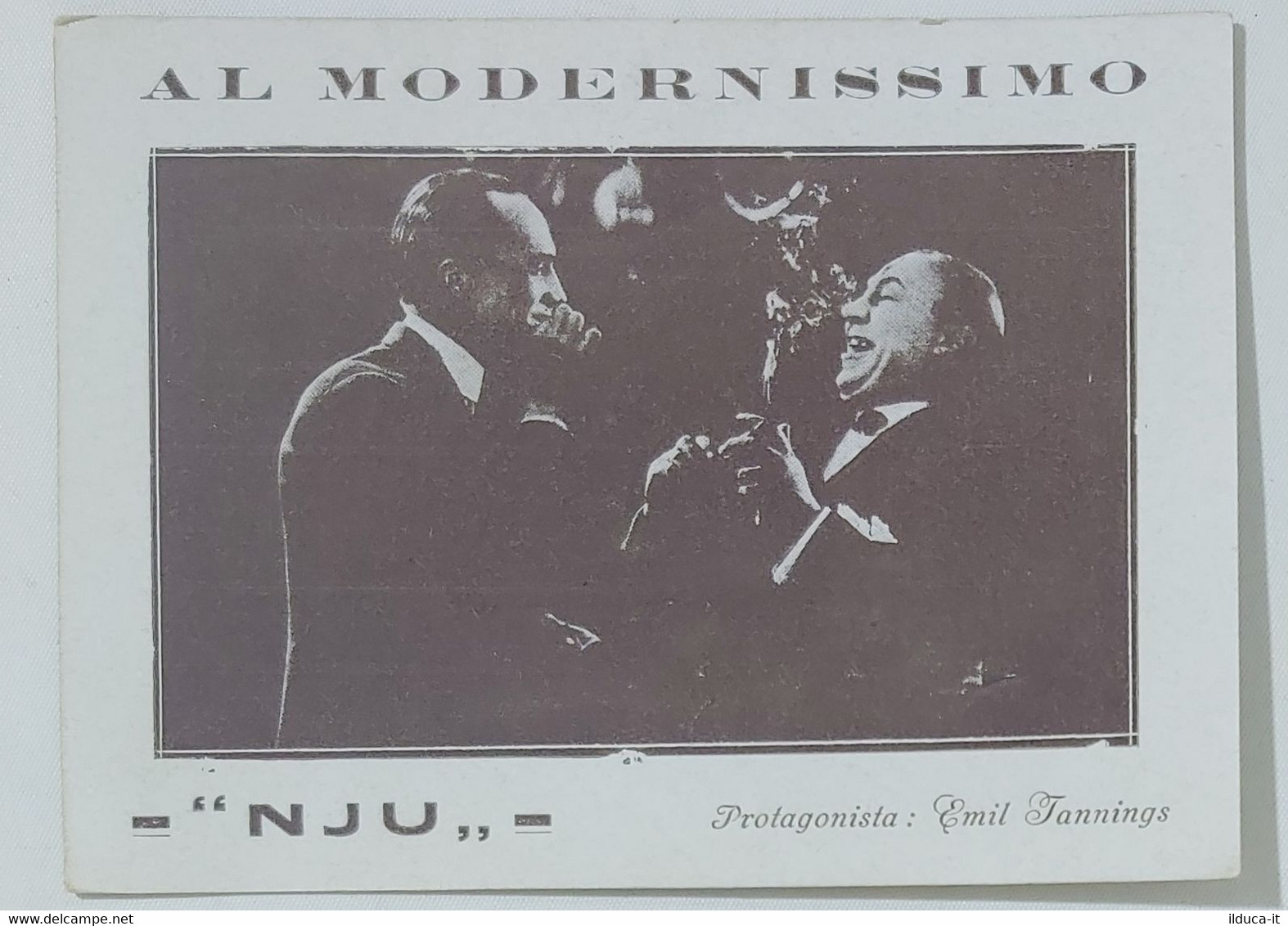 06962 Cartolina - Invito Al Modernissimo - Emil Iannings - 1925 - Actors