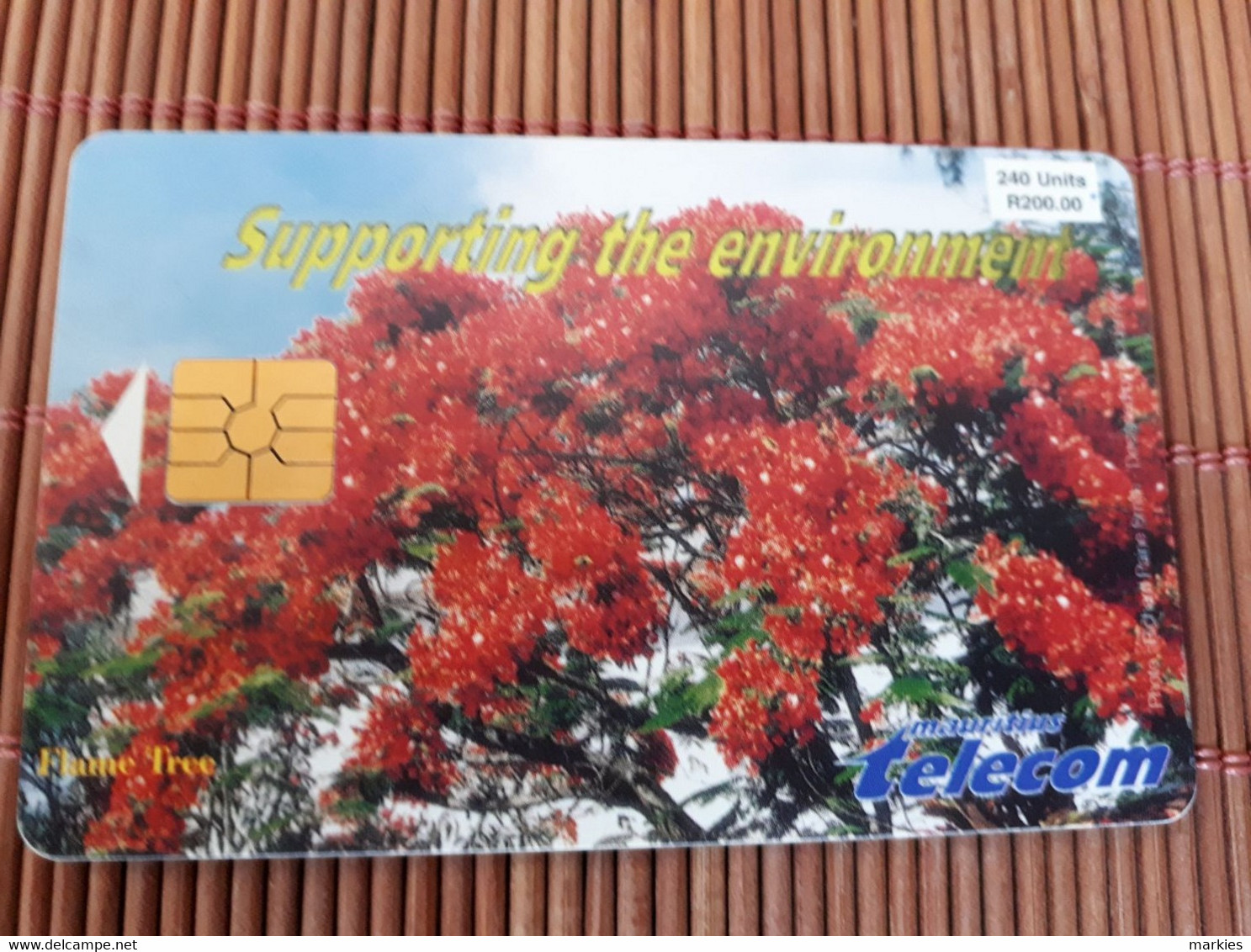 Mauritius Phonecard 240 Units Used Only 30.000 EX Made Rare ! - Mauritius