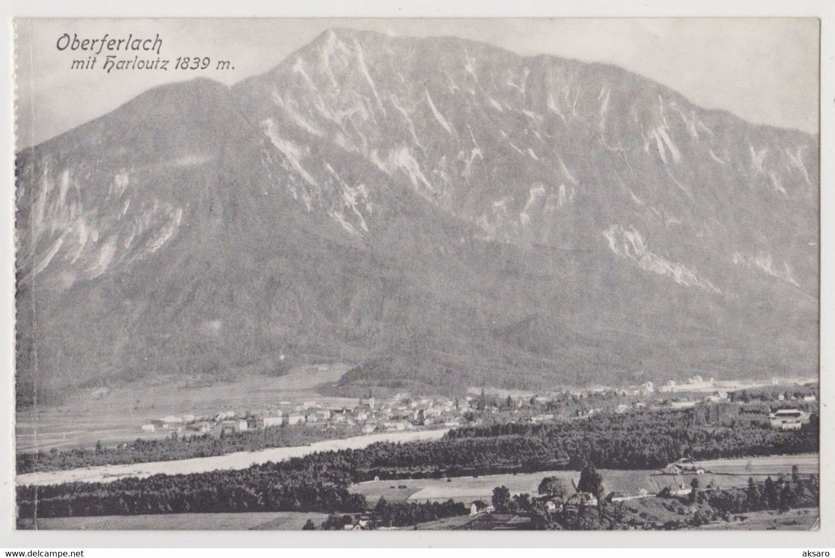 Oberferlach Mit Harloutz, 1908 (Ferlach, Rosental, Bez. Klagenfurt-Land) - Ferlach