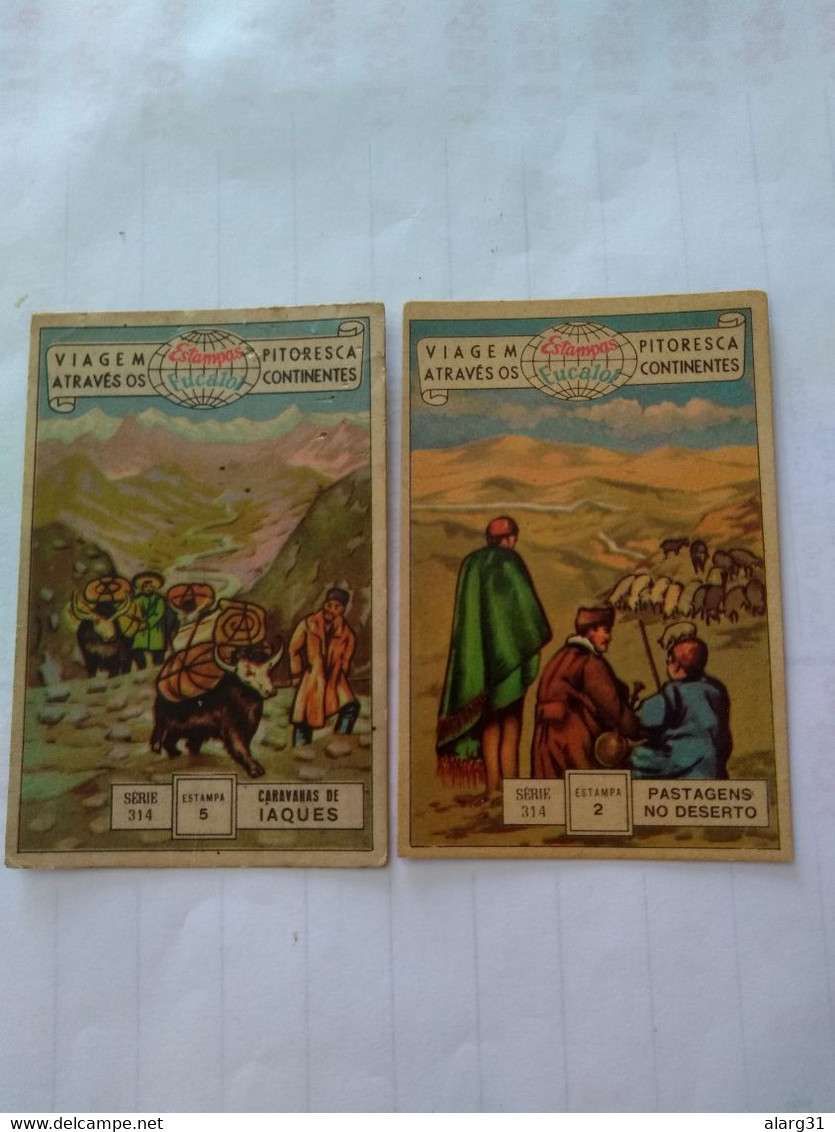 Afganistán.eucalol SOAP Cromo No Postcards(2)country Views.6*9cmts.from Brasil Best Condition.1954. - Afghanistan