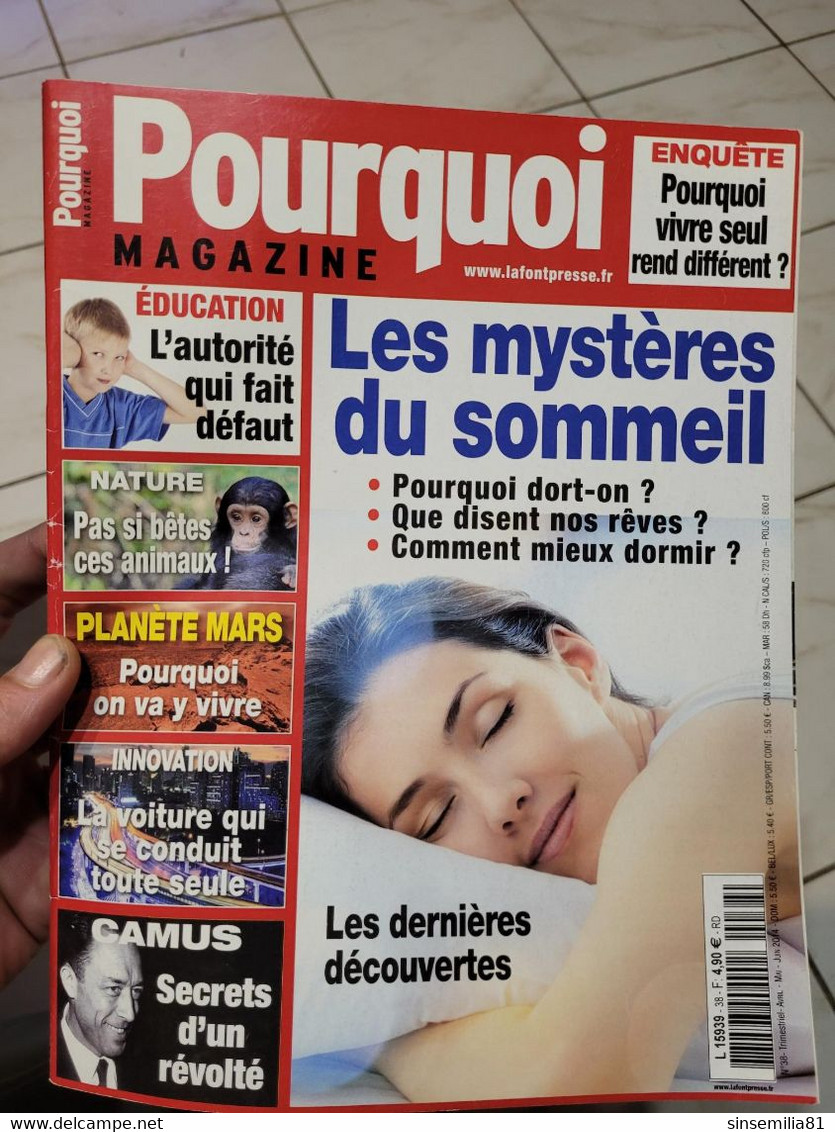 Pourquoi Magazine 38 Les Mysteres Du Sommeil - Geneeskunde & Gezondheid