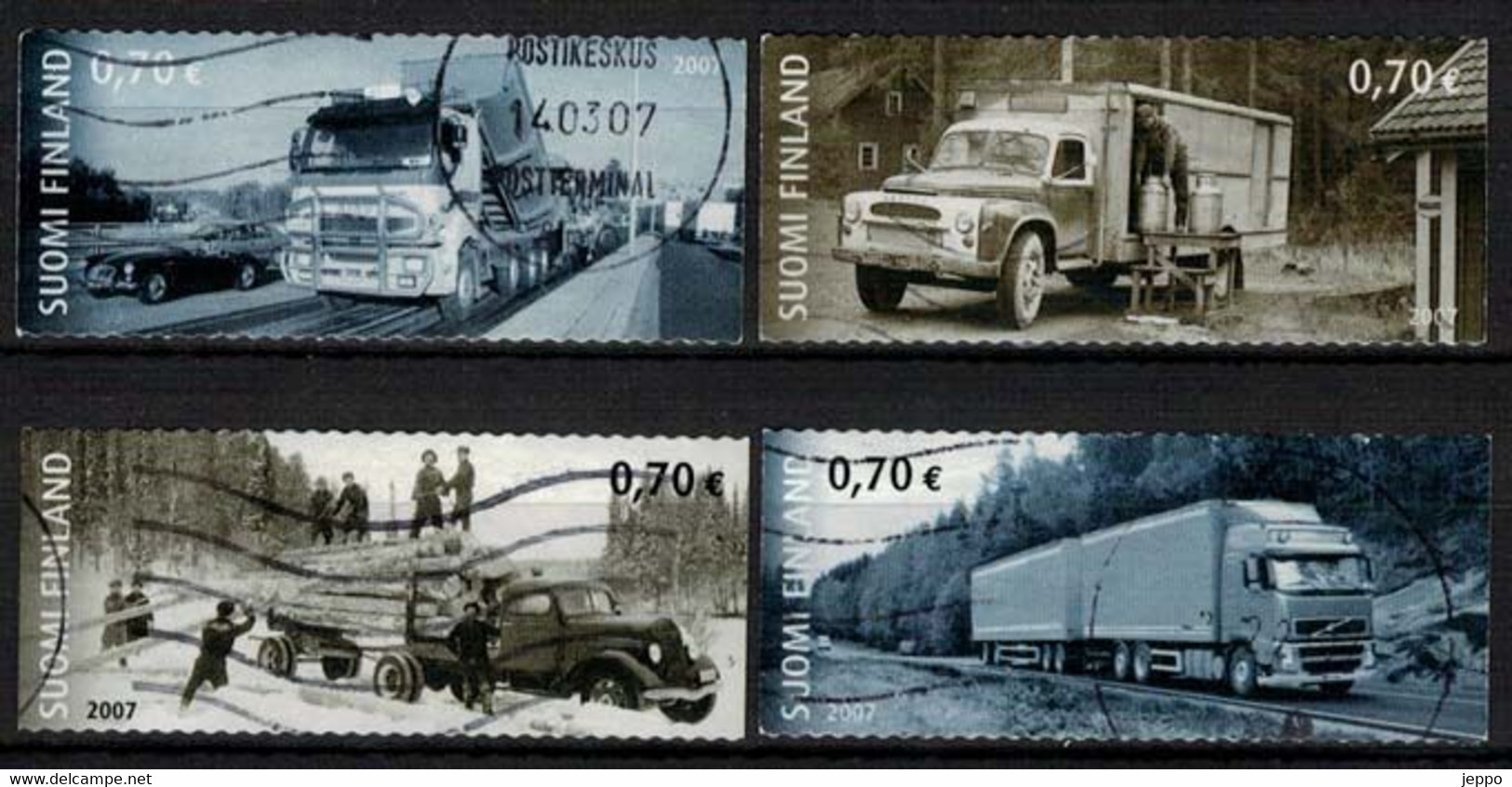 2007 Finland, Truck Transport Complete Set Used. - Usati