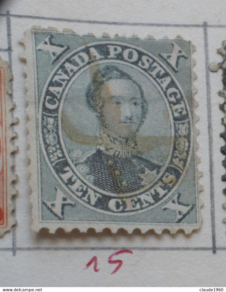 Canada Victoria 1859 Yvert  15 Used - Usati