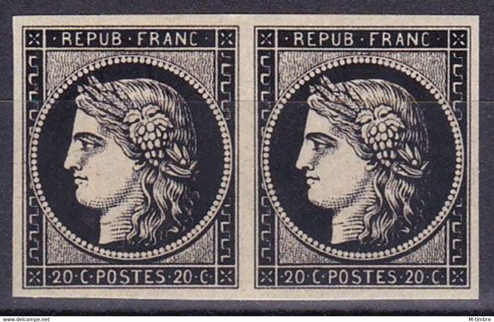 France (2 X Ceres) N° 3 De SPIRO Avec Gomme ! Année 1849 (MNH **) - 1849-1850 Ceres