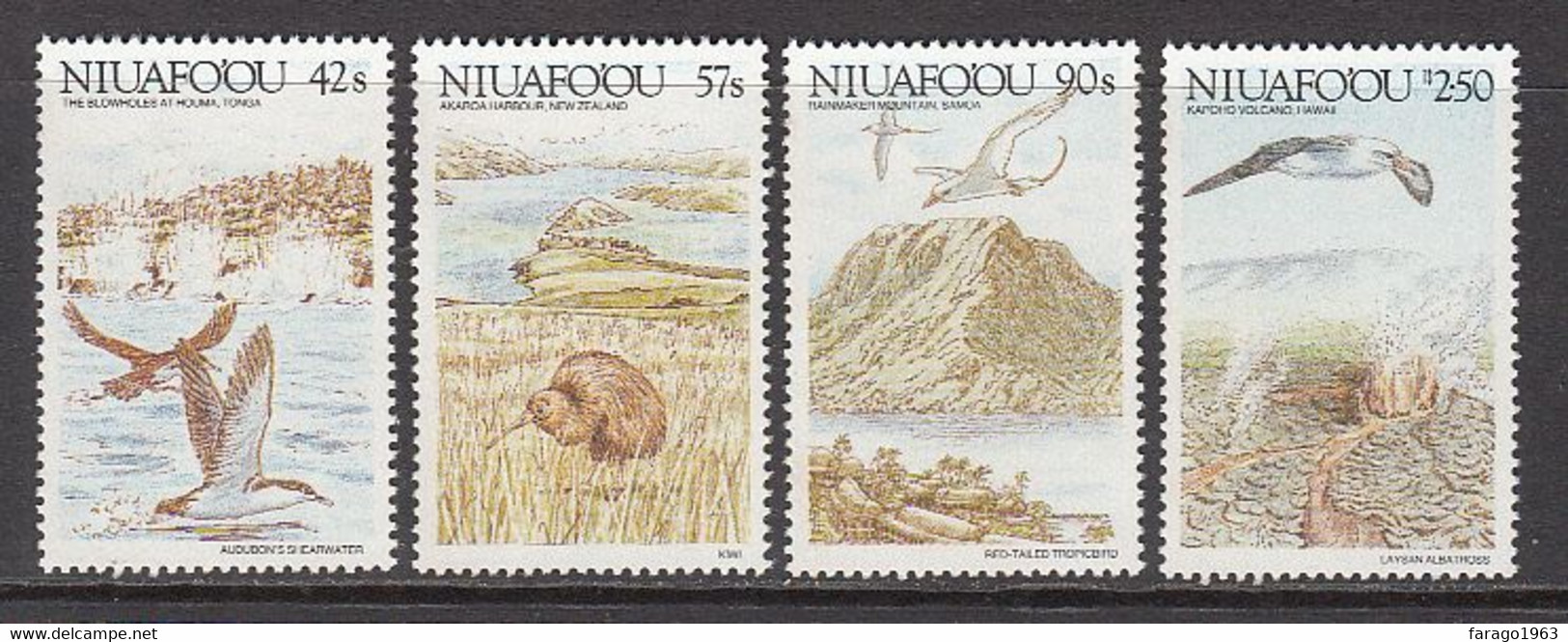 1988 Tonga Niuafo'ou Birds & Landmarks Complete Set Of 4   MNH - Tonga (1970-...)