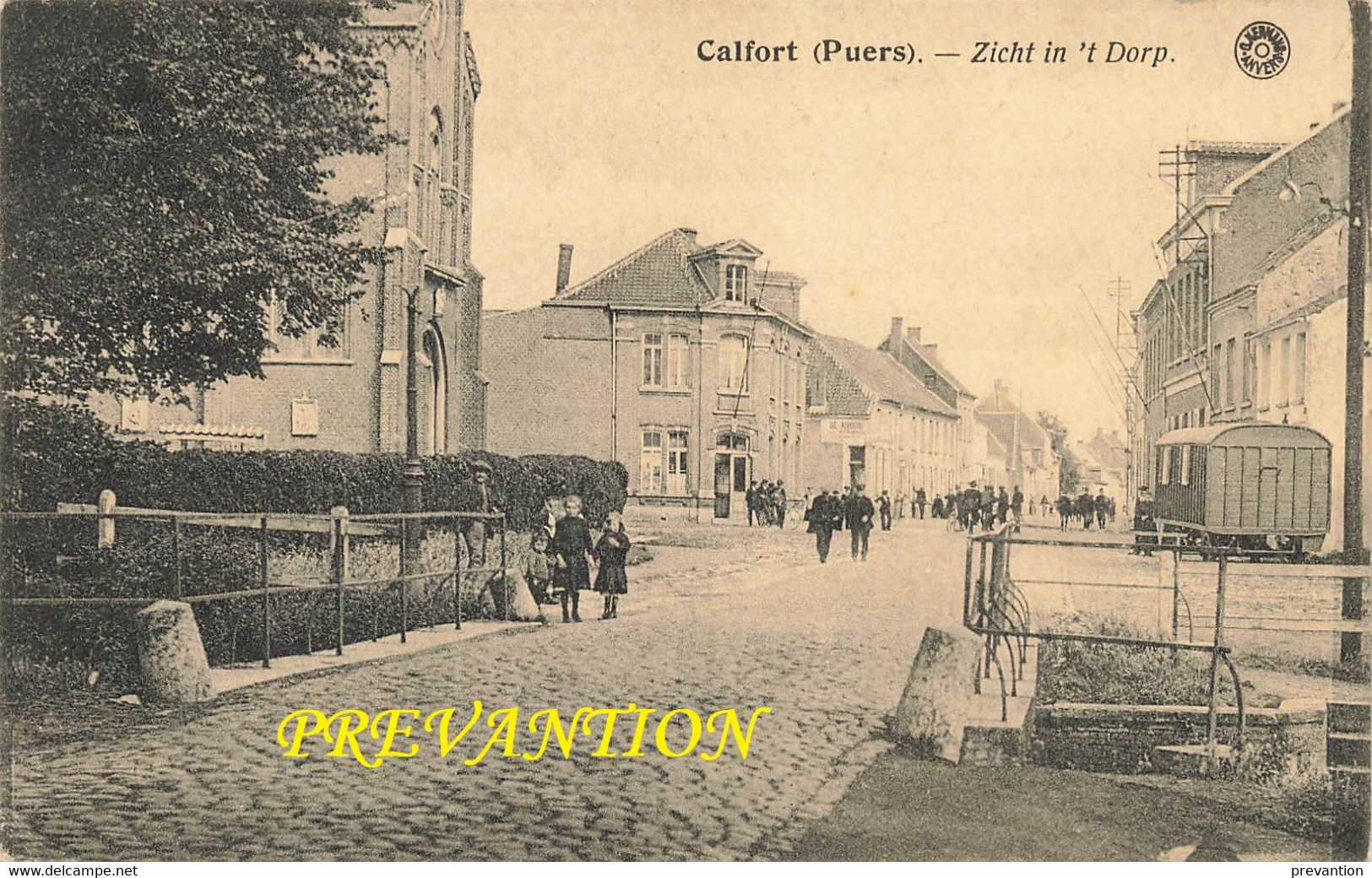 CALFORT (Puers) - Zicht In 't Dorp - Carte Animée Et Circulé - Puurs