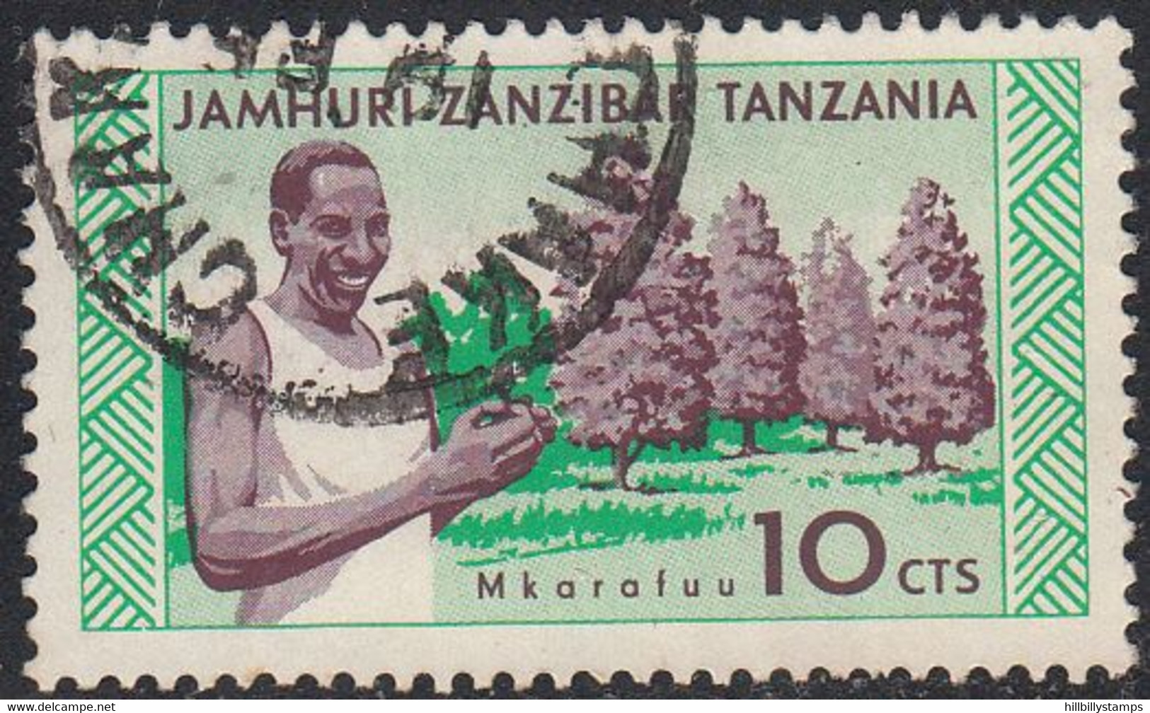 ZANZIBAR    SCOTT NO 336    USED    YEAR  1966 - Zanzibar (1963-1968)