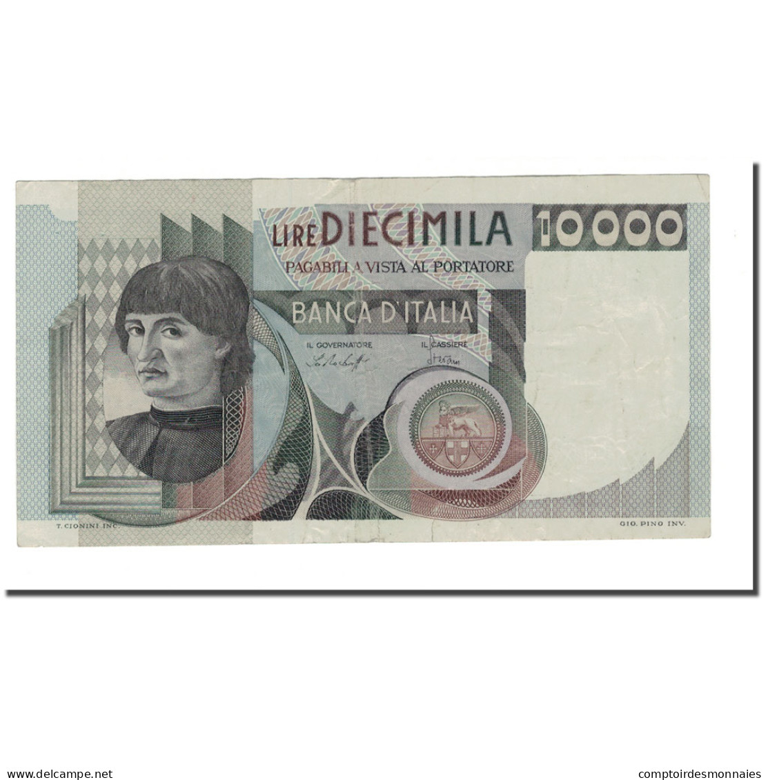 Billet, Italie, 10,000 Lire, 1976, 1978-12-29, KM:106a, TB - 10.000 Lire