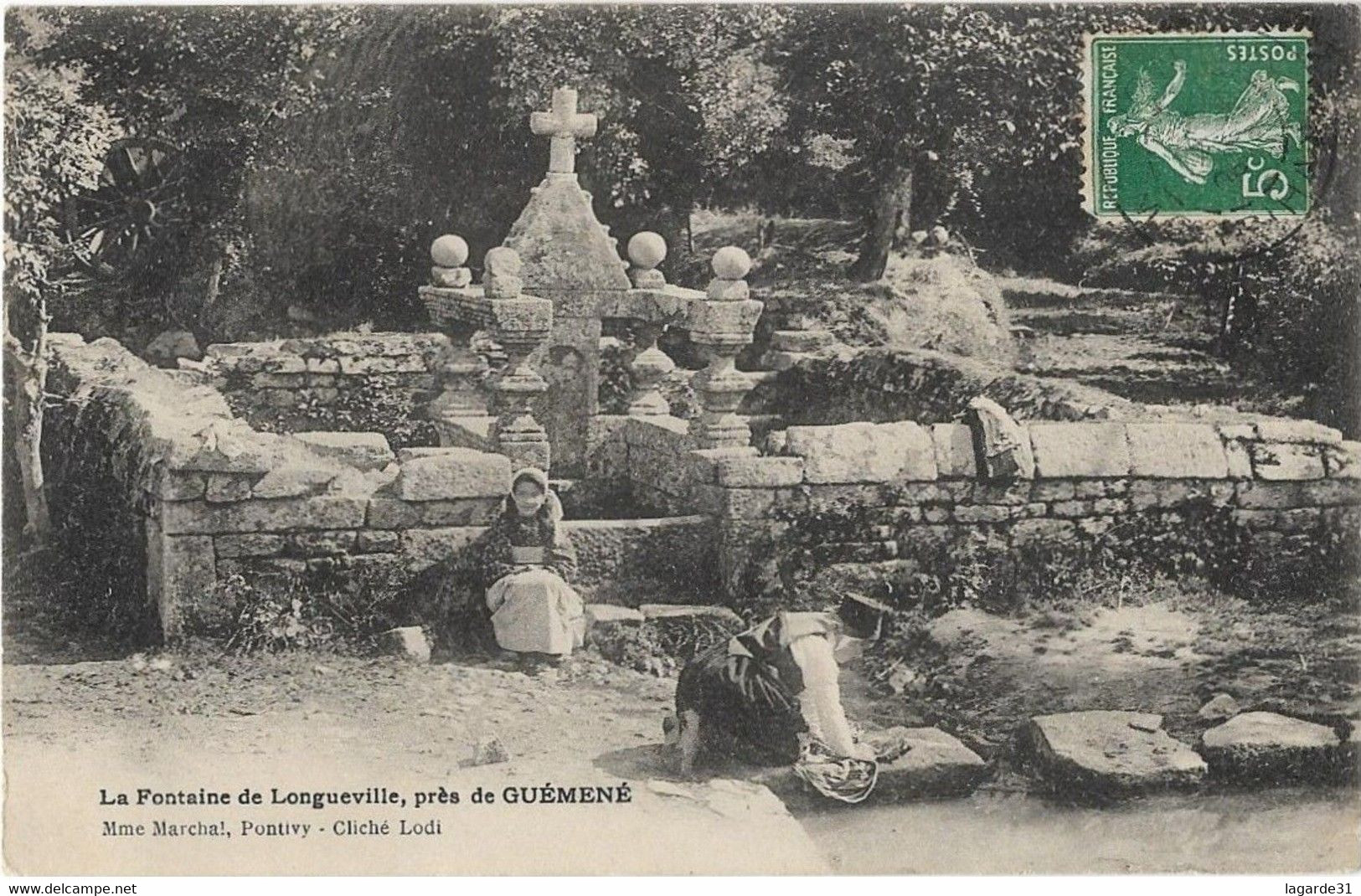 56 - La Fontaine De Longueville Près De GUEMENE - Guemene Sur Scorff