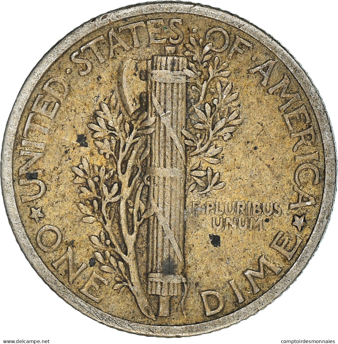 Monnaie, États-Unis, Mercury Dime, Dime, 1936, U.S. Mint, Philadelphie, TTB - 1916-1945: Mercury