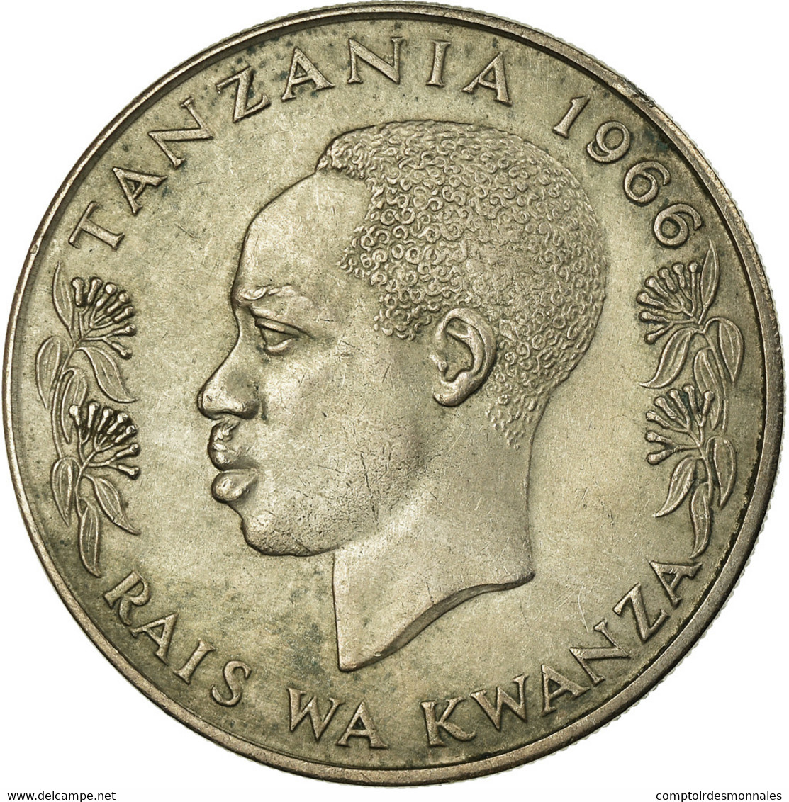 Monnaie, Tanzania, Shilingi, 1966, TTB, Copper-nickel, KM:4 - Tanzania