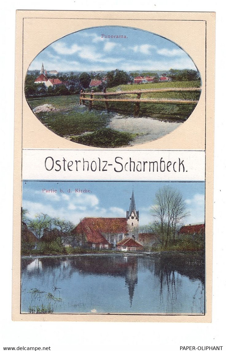 2860 OSTERHOLZ - SCHARMBECK, Kirche, Panorama - Osterholz-Schambeck