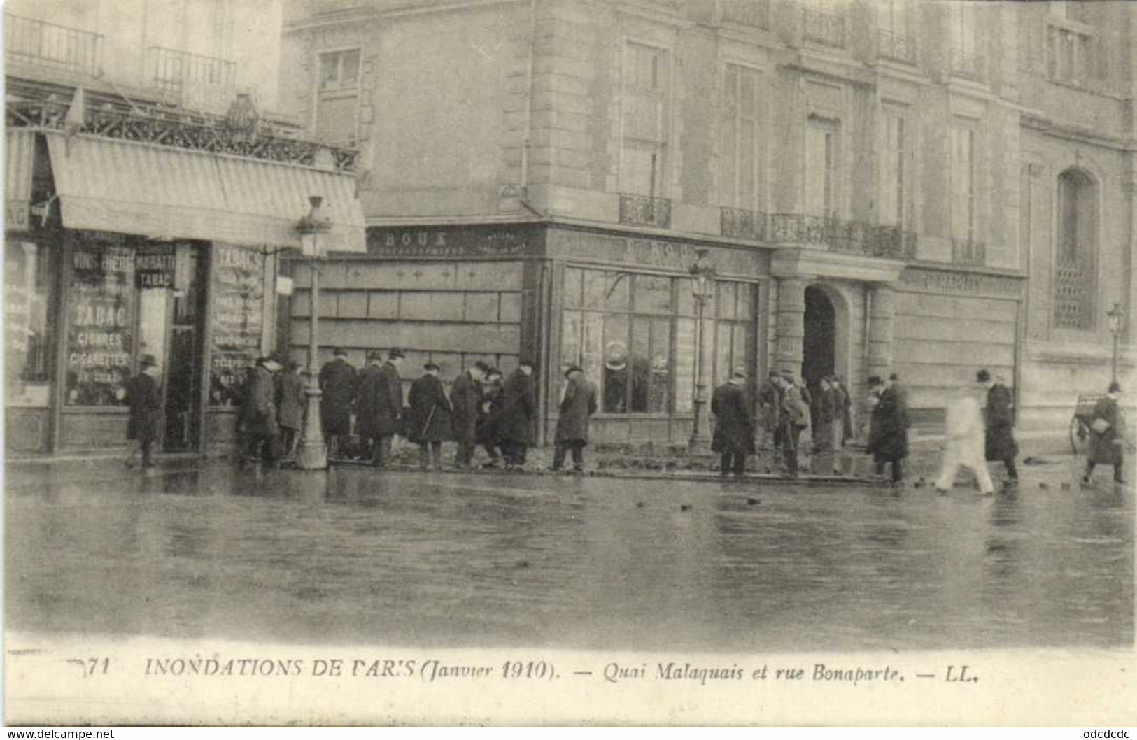 INONDATIONS DE PARIS (Janvier 1910) Quai Malaquais Et Rue Bonaparte - Überschwemmung 1910