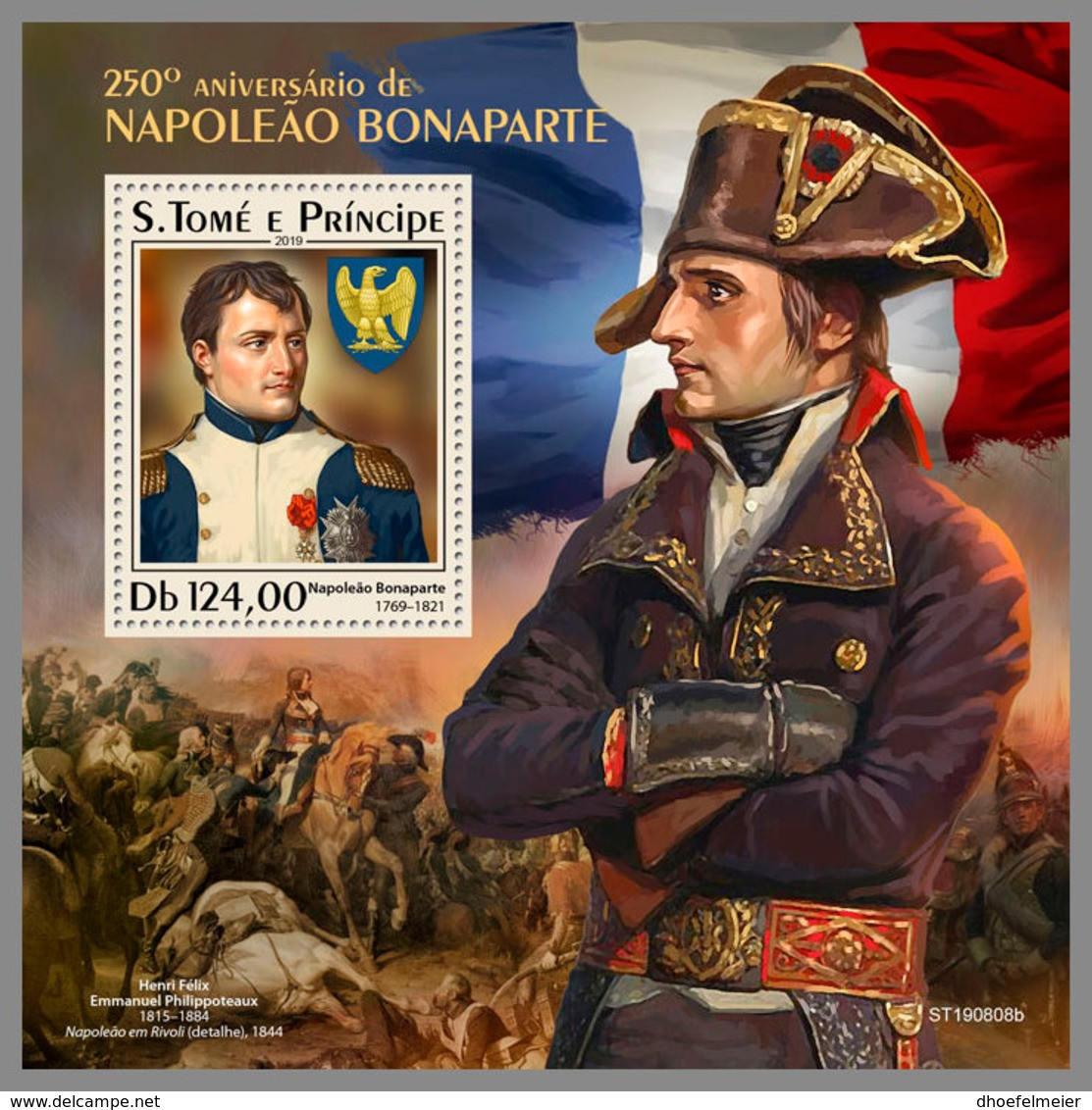 SAO TOME 2019 MNH Napoleon Bonaparte S/S - OFFICIAL ISSUE - DH2008 - Franz. Revolution