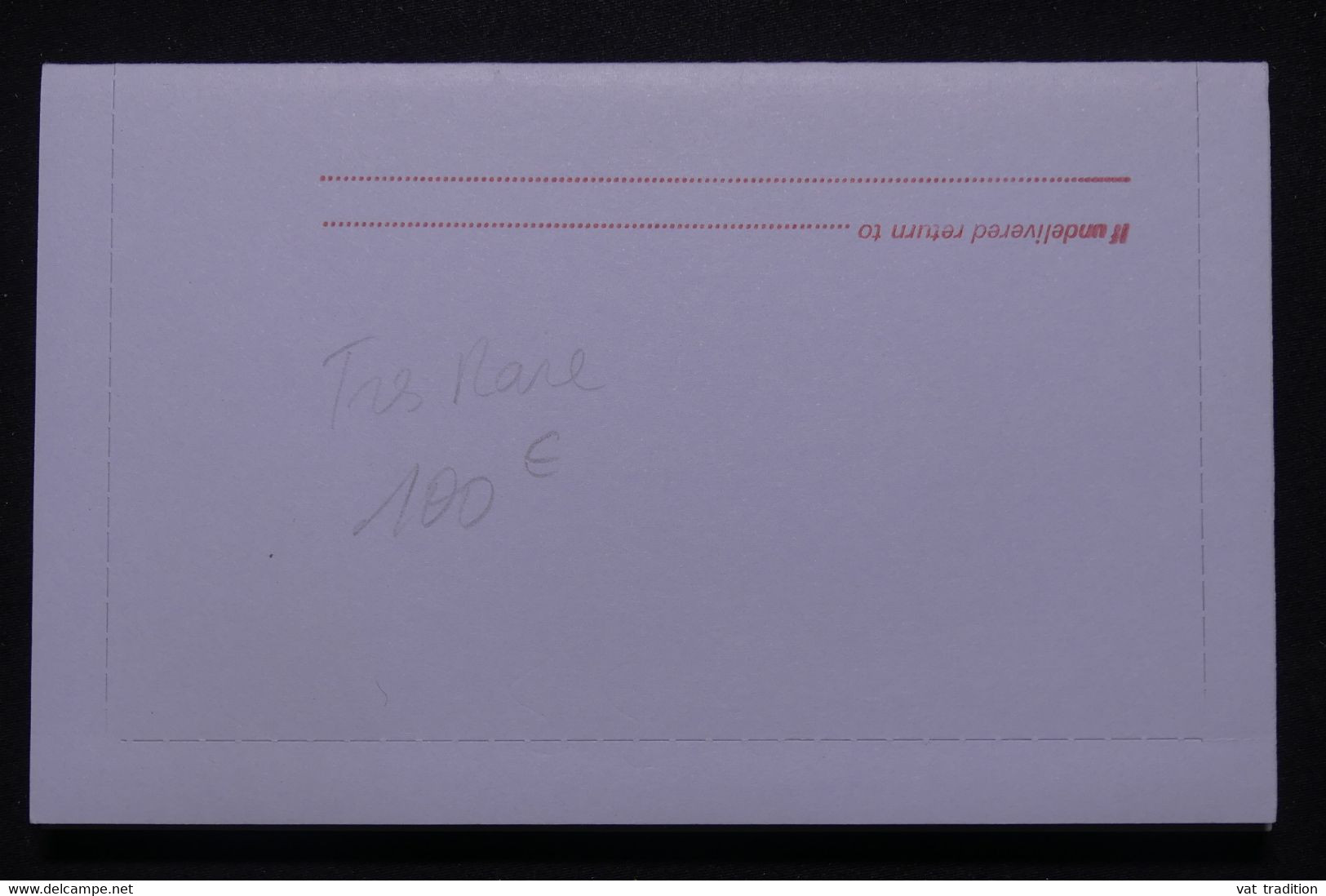 NOUVELLE ZELANDE - Entier Postal ( Carte Lettre )  Perforé , Non Circulé - L 109155 - Enteros Postales