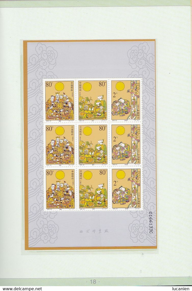 Chine Année Complète 2002 ** -Timbres - Blocs - 28 Photos - Voir Descriptif -