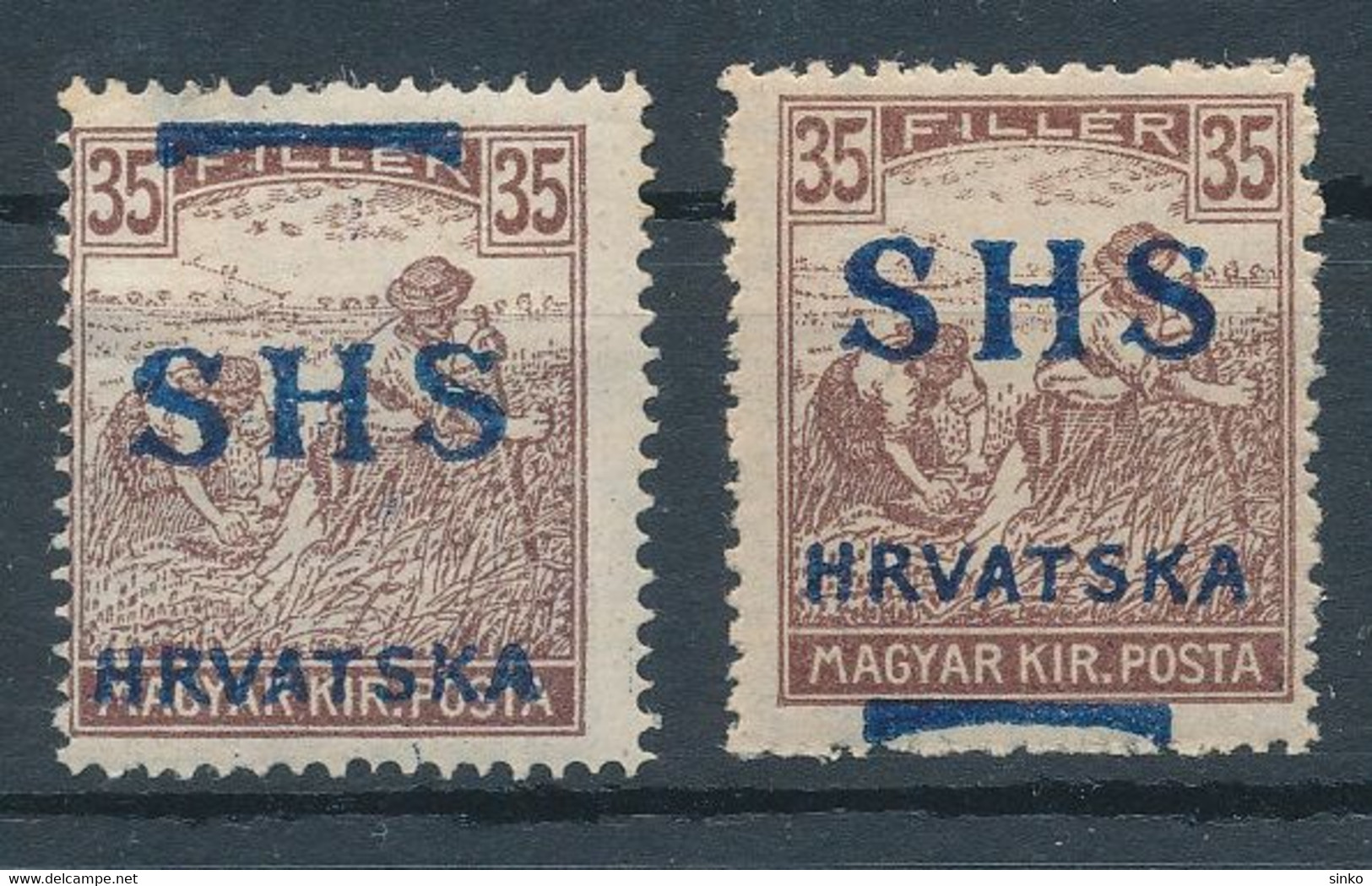 1918. SHS Croatia - Non Classificati