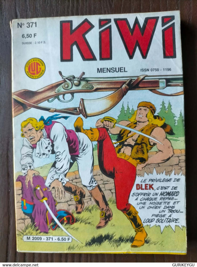 Bd KIWI N° 371 LUG  BLEK LE ROC  10/03/1986 - Tarzan