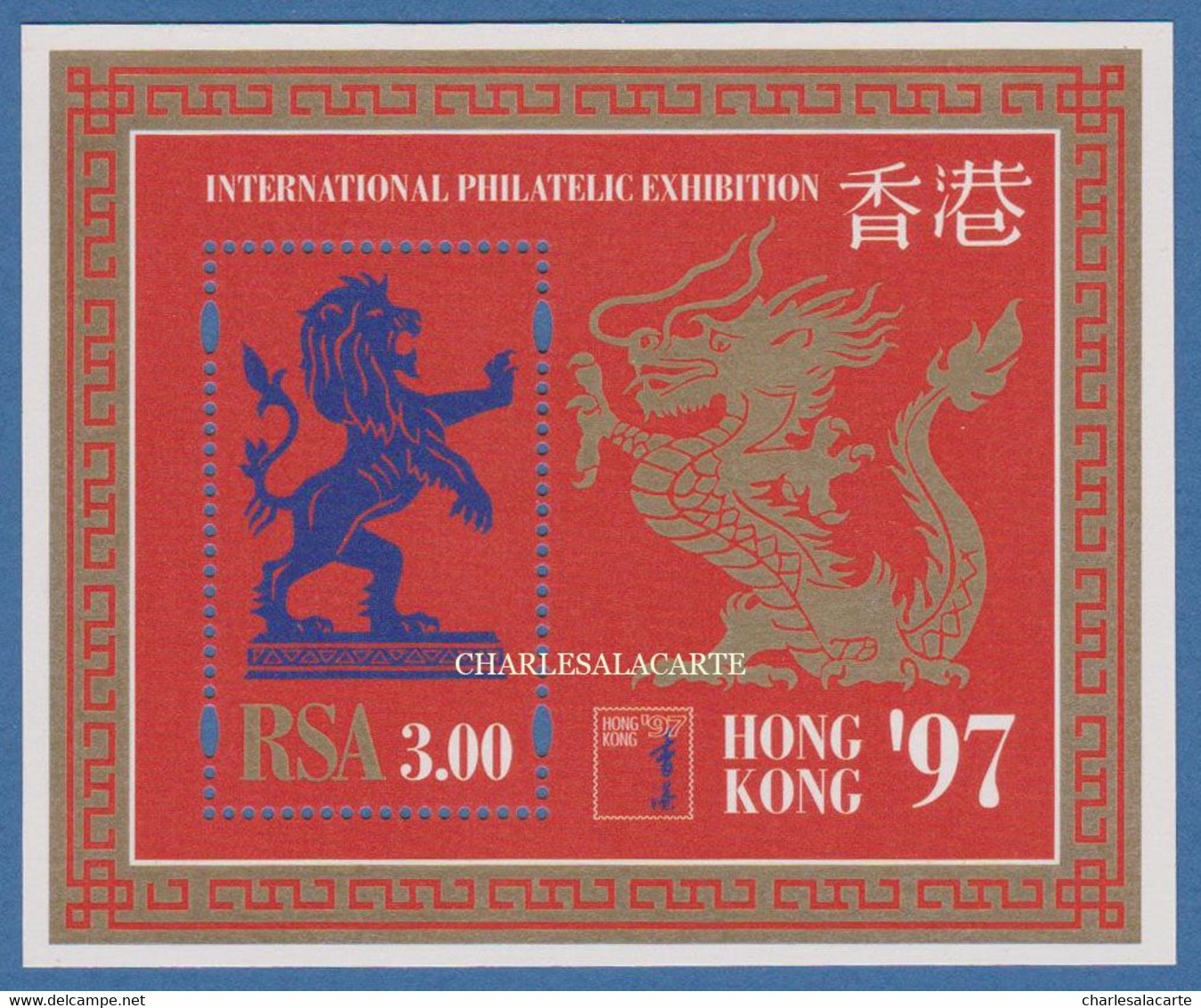 SOUTH AFRICA  1997  HONG KONG PHILATELIC EXHIBITION  M.S. S.G. MS 950  U.M. - Blocks & Sheetlets