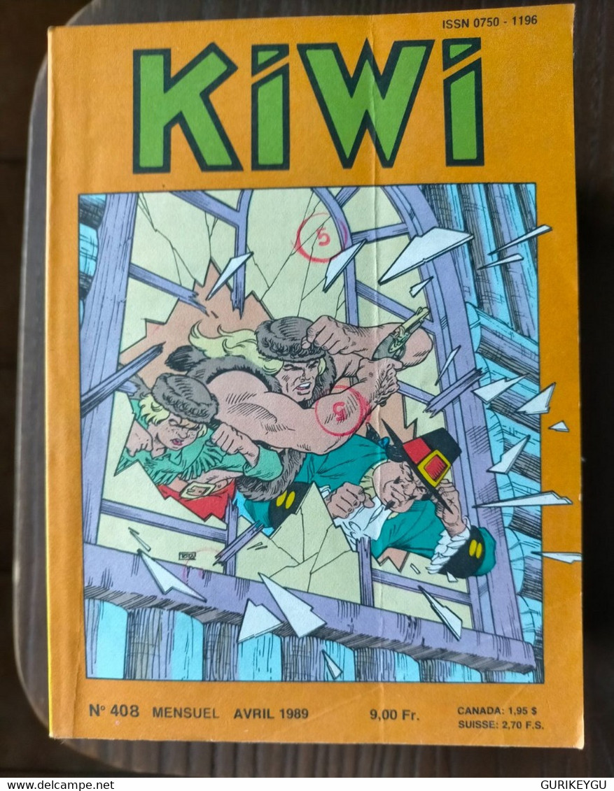 Bd KIWI N° 408 LUG  BLEK LE ROC  10/04/1989 Le Petit Trappeur - Kiwi