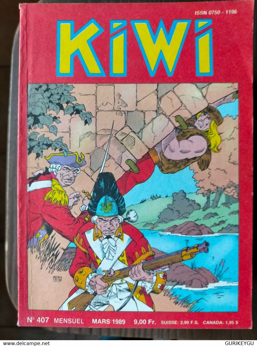 Bd KIWI N° 407 LUG  BLEK LE ROC  10/03/1989 Le Petit Trappeur - Kiwi