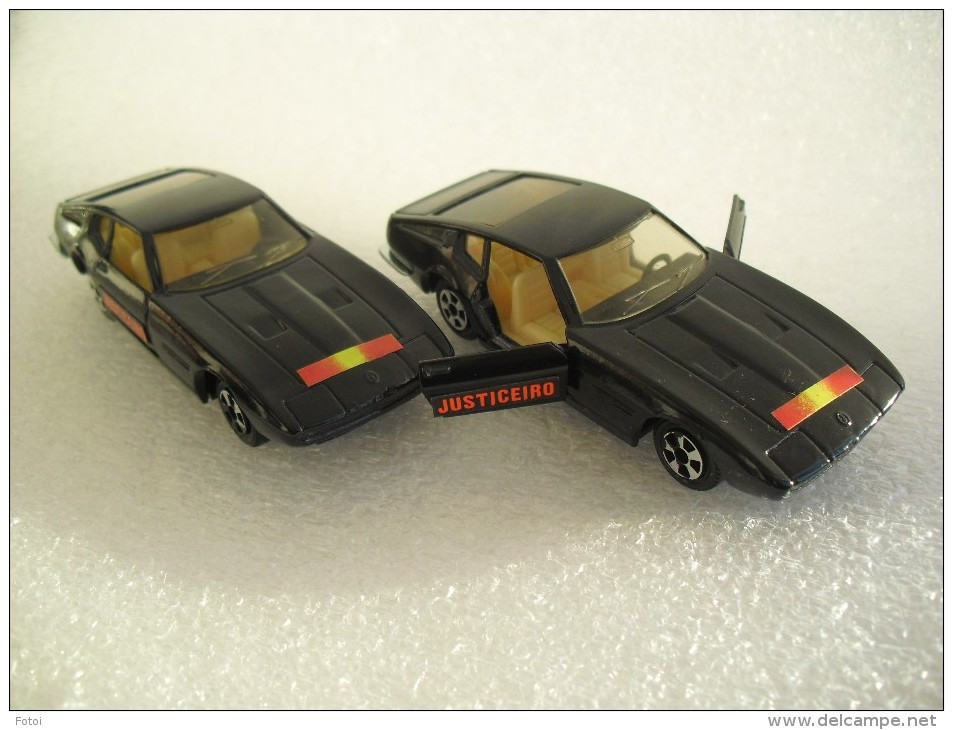 2 RARE 1/43 MASERATI GHIBLI JUSTICEIRO KNIGHT RIDER KITT SPORT CAR GUILOY MADE IN SPAIN ESPANA - Joal