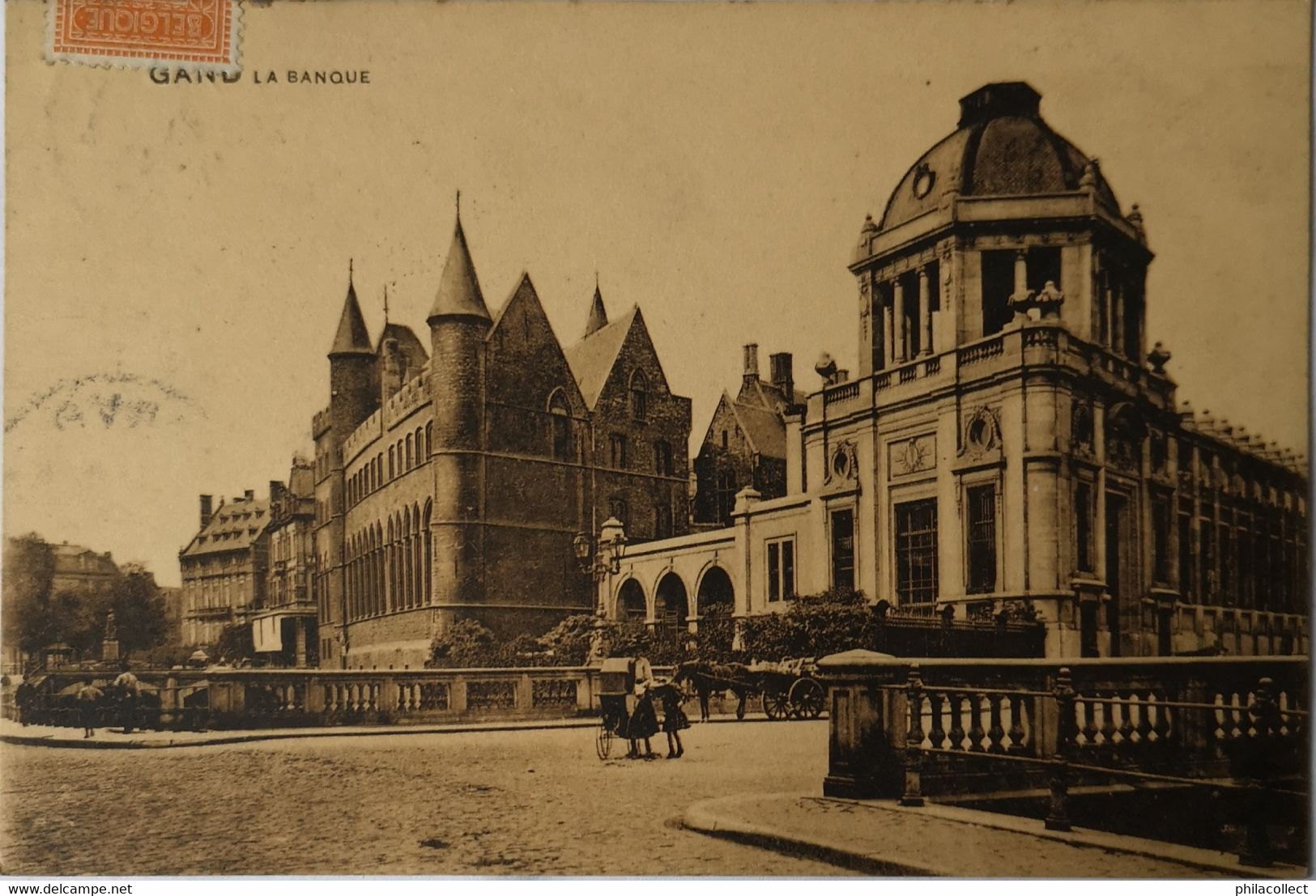 Gent - Gand /  LA Banque (ander Zicht) 1914 - Gent