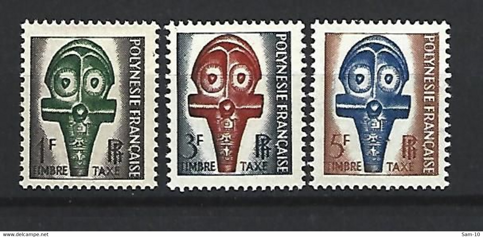 Timbre De Polynésie Française Taxe Neuf ** N 1 / 3 - Postage Due