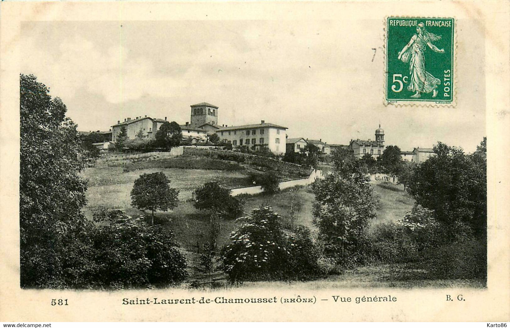 St Laurent De Chamousset * Vue Générale Du Village - Saint-Laurent-de-Chamousset