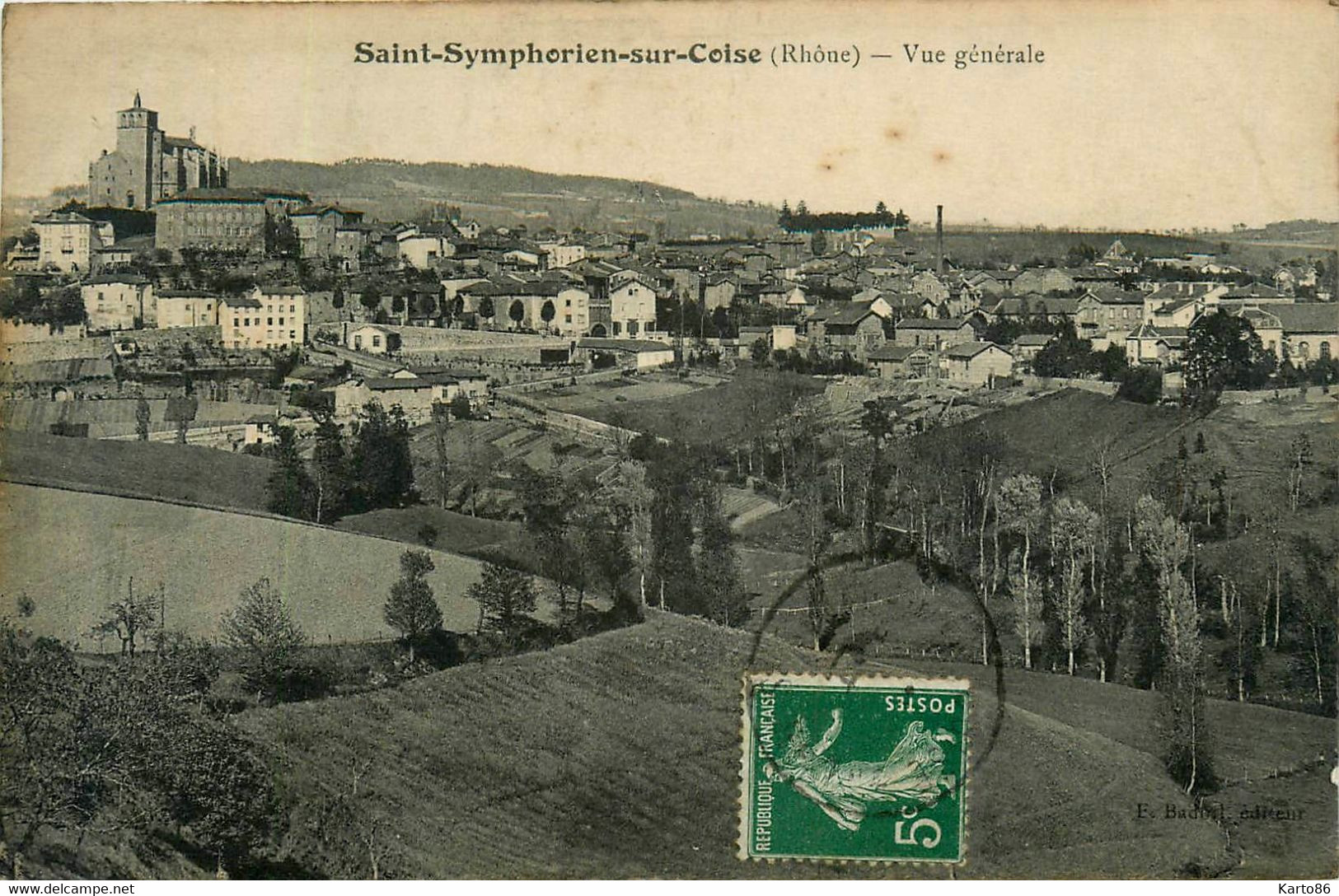 St Symphorien Sur Coise * Vue Générale Du Village - Saint-Symphorien-sur-Coise