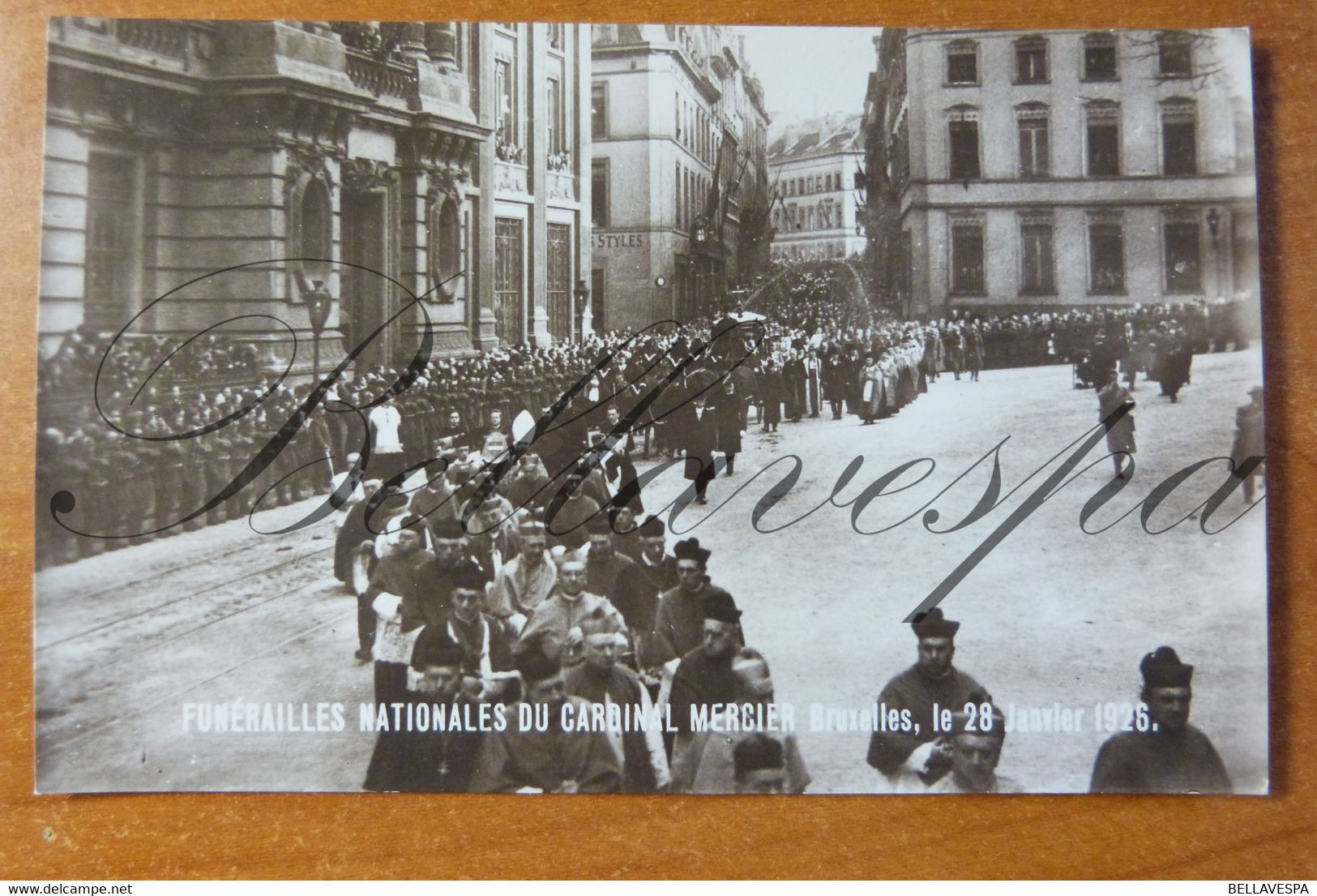 Bruxelles Cardinal Mercier Bischop 1926 Fotokaart Rectors UVB ..Famile Royal Albert ... Lot 6 X RPPC - Politicians & Soldiers