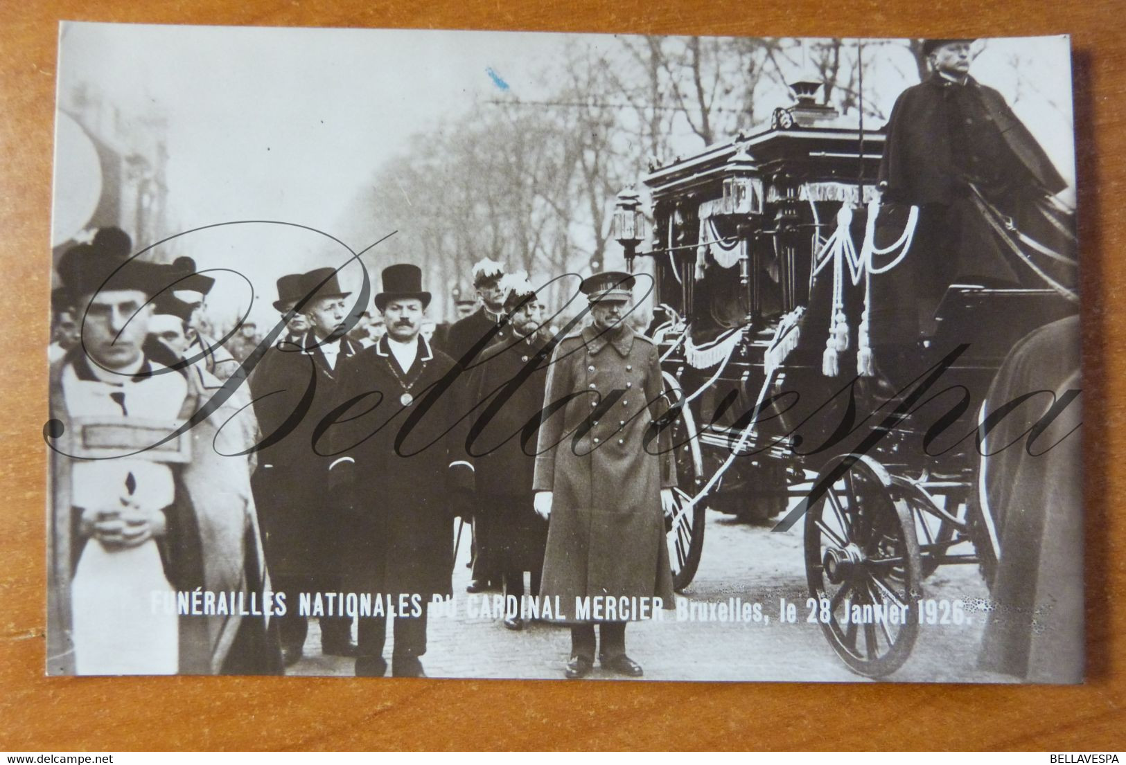 Bruxelles Cardinal Mercier Bischop 1926 Fotokaart Rectors UVB ..Famile Royal Albert ... Lot 6 X RPPC - Politicians & Soldiers