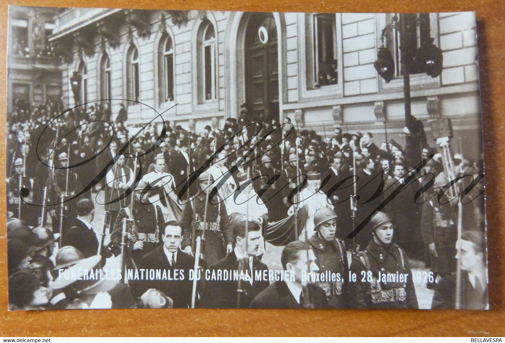 Bruxelles Cardinal Mercier Bischop 1926 Fotokaart Rectors UVB ..Famile Royal Albert ... Lot 6 X RPPC - Politicians & Soldiers