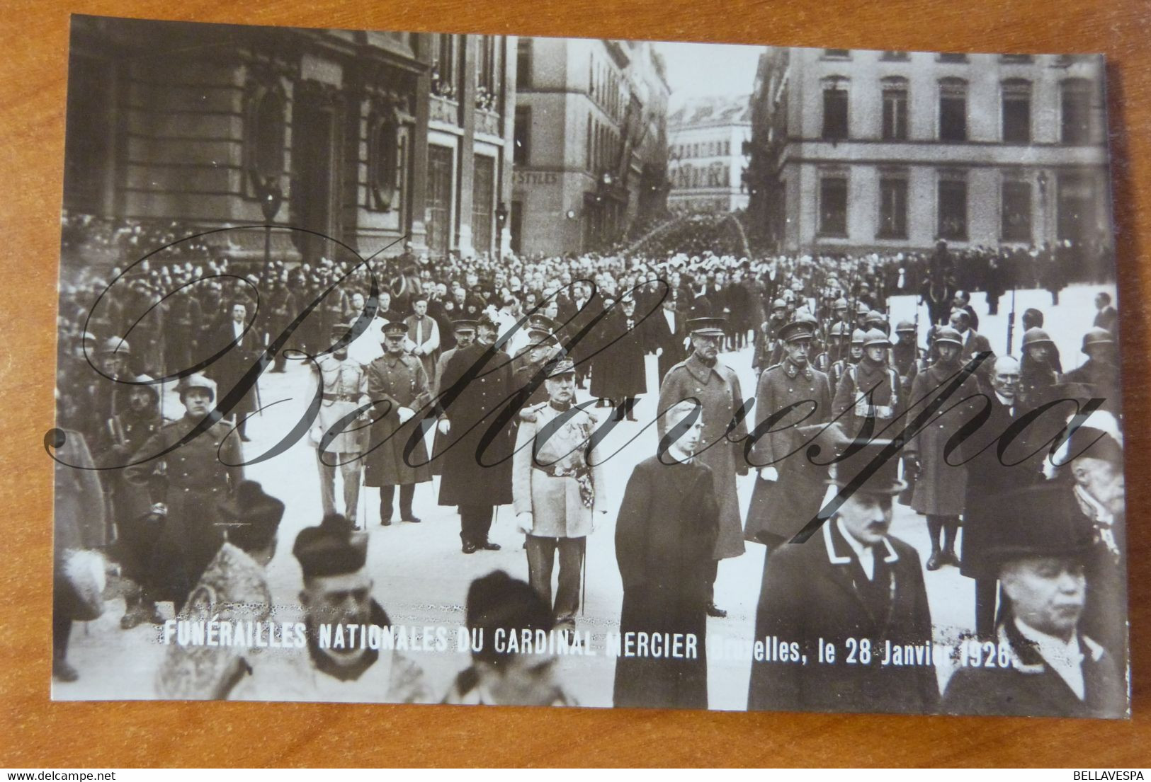 Bruxelles Cardinal Mercier Bischop 1926 Fotokaart Rectors UVB ..Famile Royal Albert ... lot 6 x RPPC