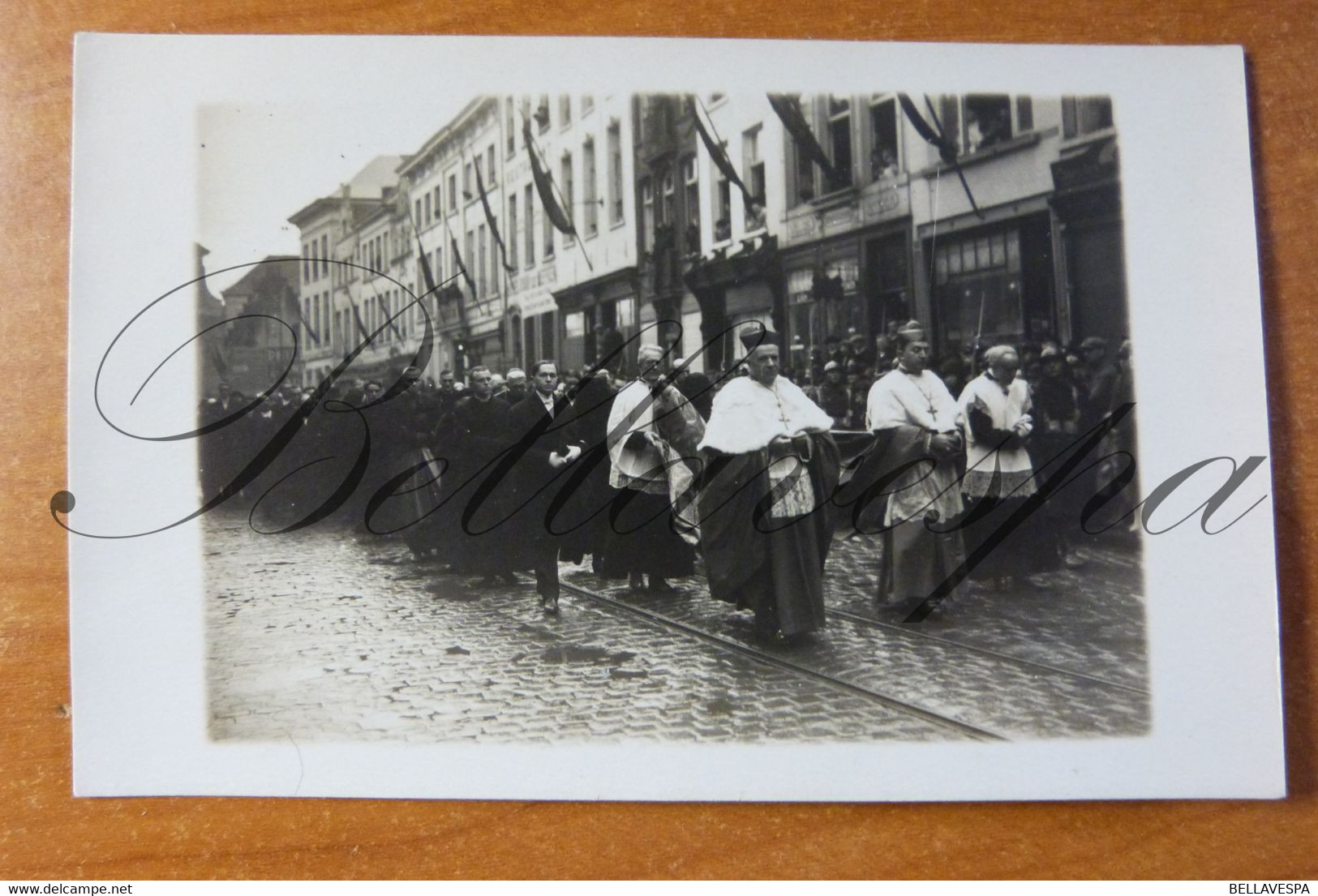 Bruxelles Cardinal Mercier Bischop 1926 Fotokaart Rectors UVB ..Famile Royal Albert ... lot 6 x RPPC